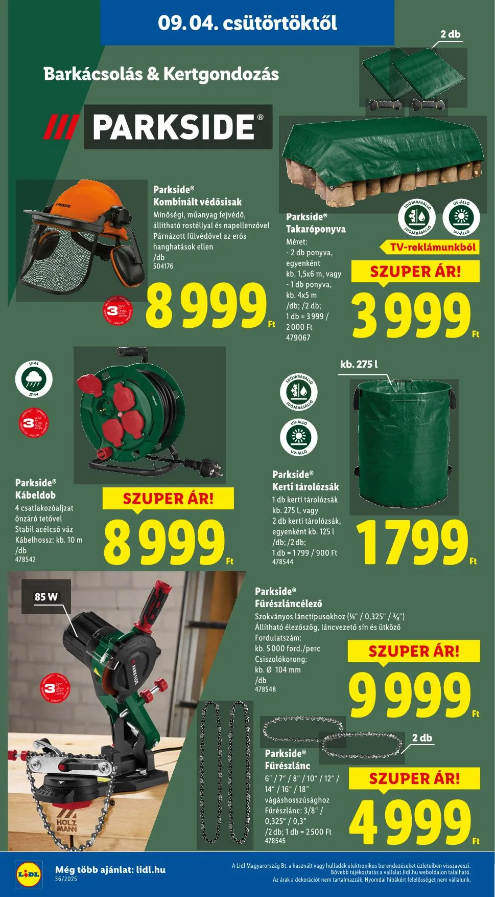 Lidl akciós újság Nonfood 09.04–09.04 – 18. oldal