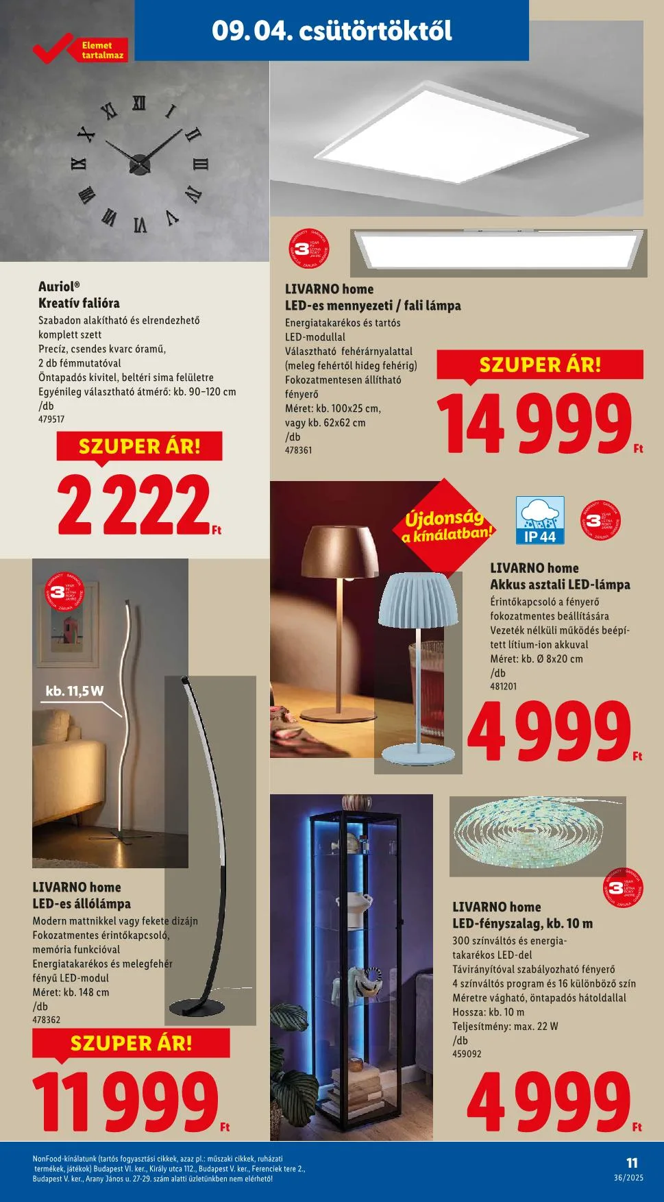 Lidl akciós újság Nonfood 09.04–09.04 – 3. oldal