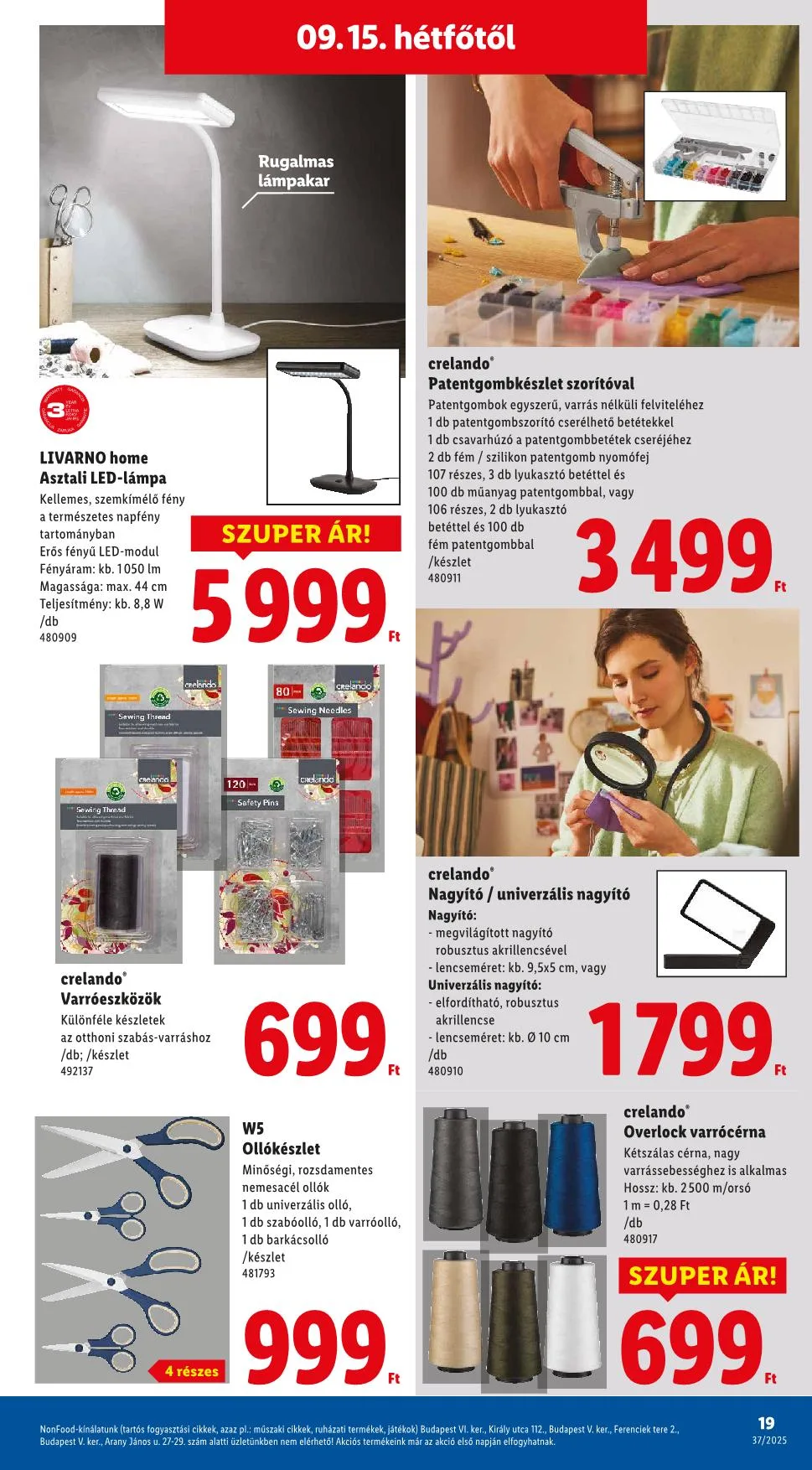 Lidl akciós újság Nonfood 09.11–09.11 – 11. oldal