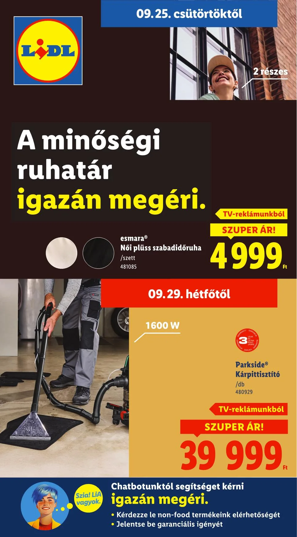 Lidl akciós újság Nonfood 09.25–09.25