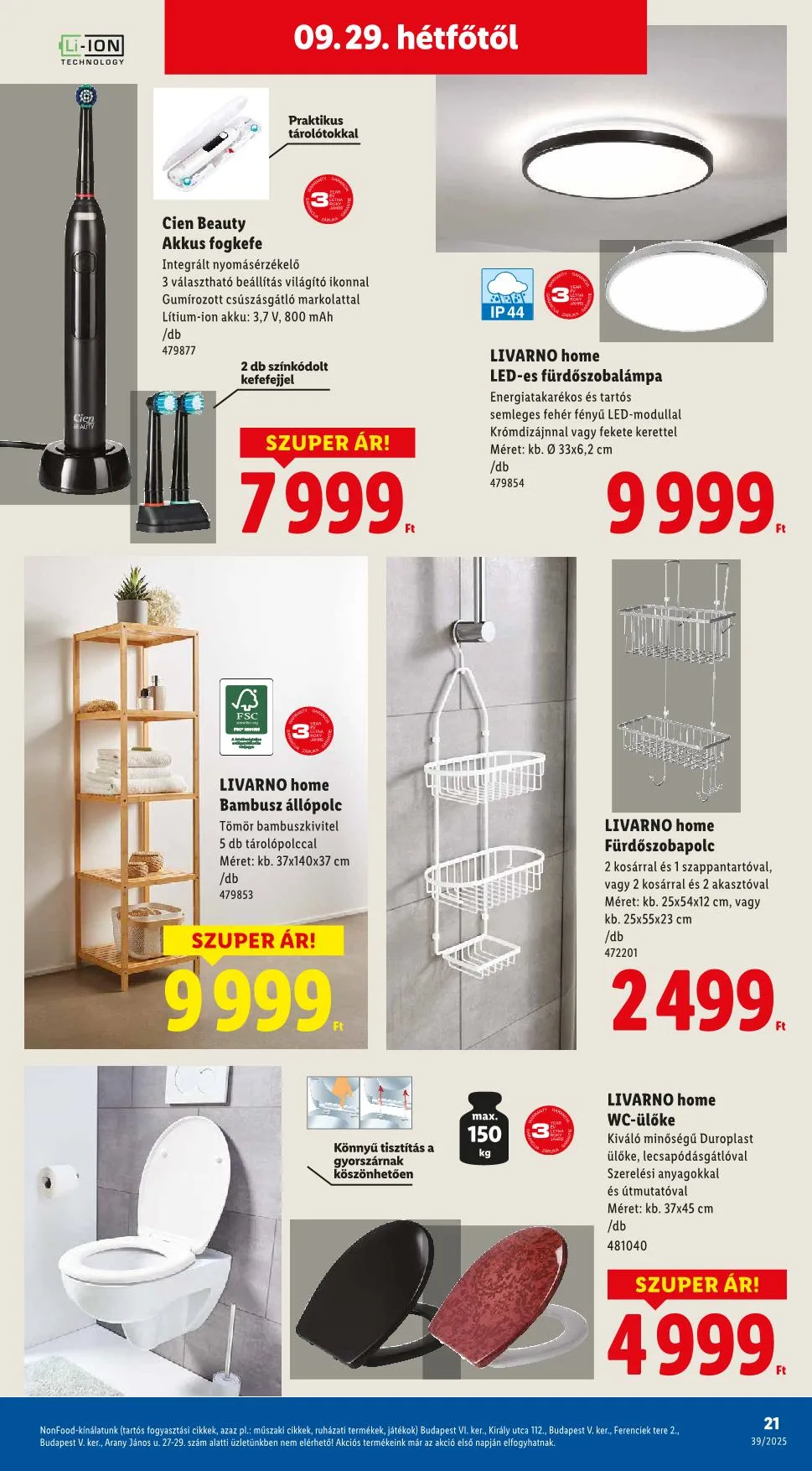 Lidl akciós újság Nonfood 09.25–09.25 – 14. oldal