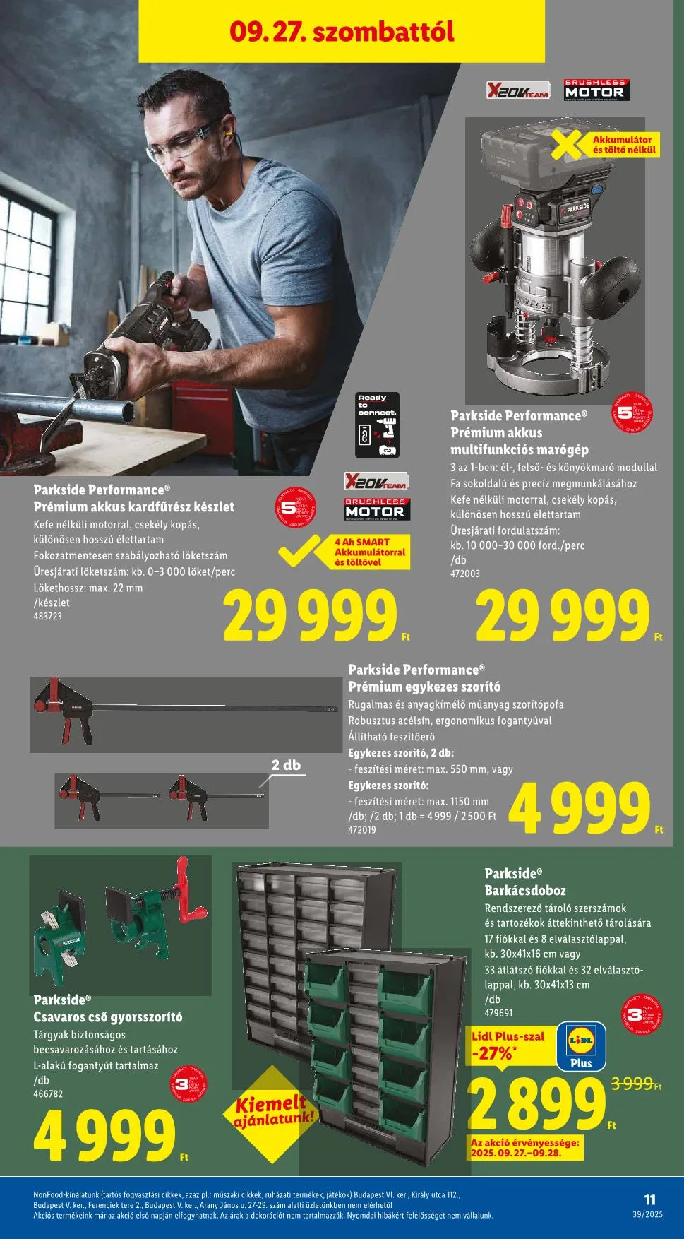 Lidl akciós újság Nonfood 09.25–09.25 – 3. oldal