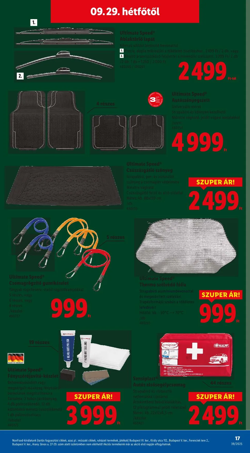 Lidl akciós újság Nonfood 09.25–09.25 – 9. oldal