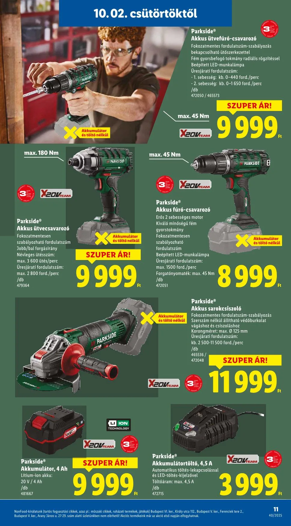 Lidl akciós újság Nonfood 10.02–10.02 – 3. oldal