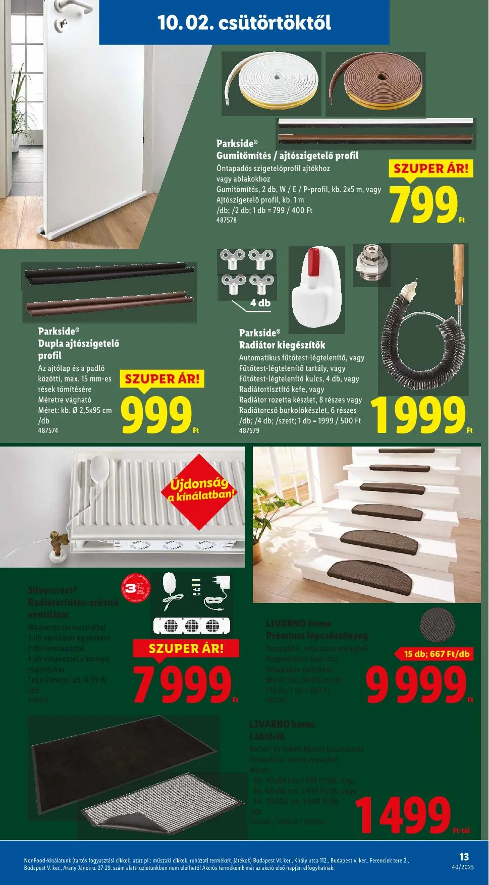 Lidl akciós újság Nonfood 10.02–10.02 – 5. oldal