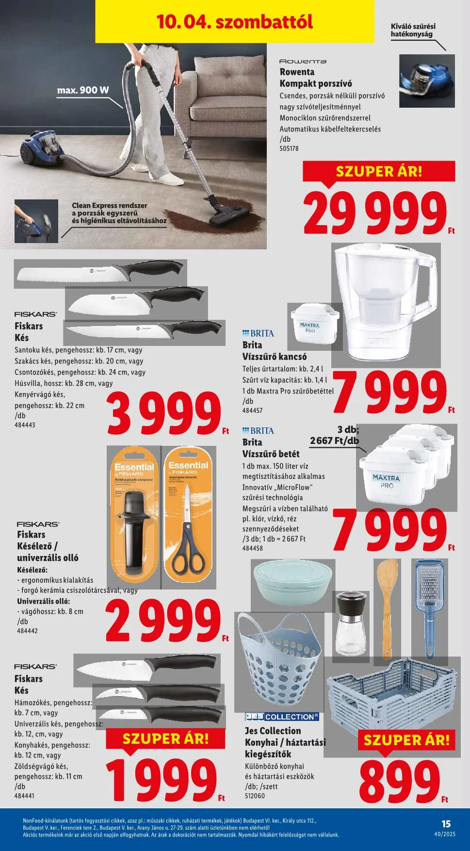 Lidl akciós újság Nonfood 10.02–10.02 – 7. oldal