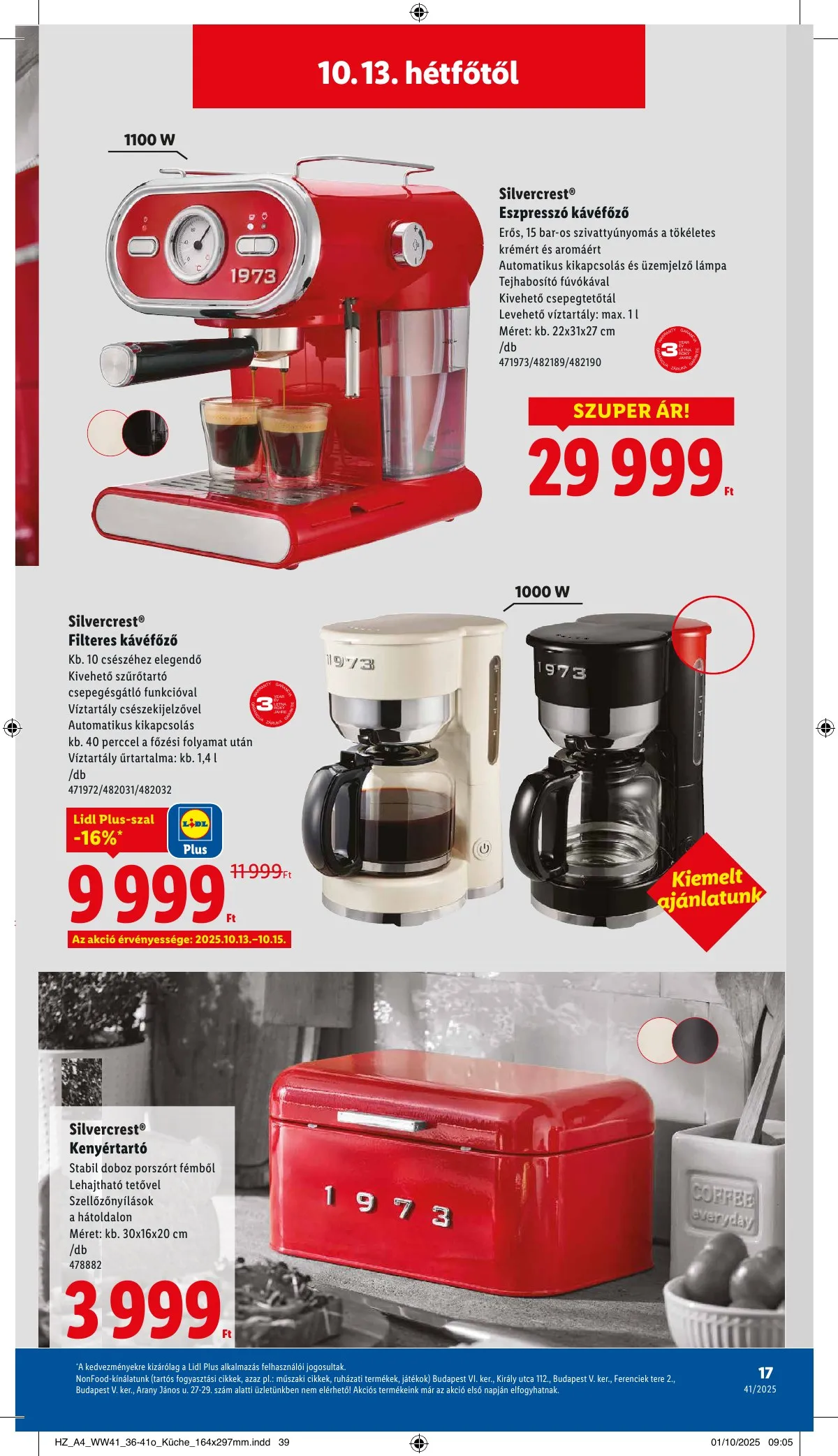 Lidl akciós újság Nonfood 10.09–10.09 – 17. oldal