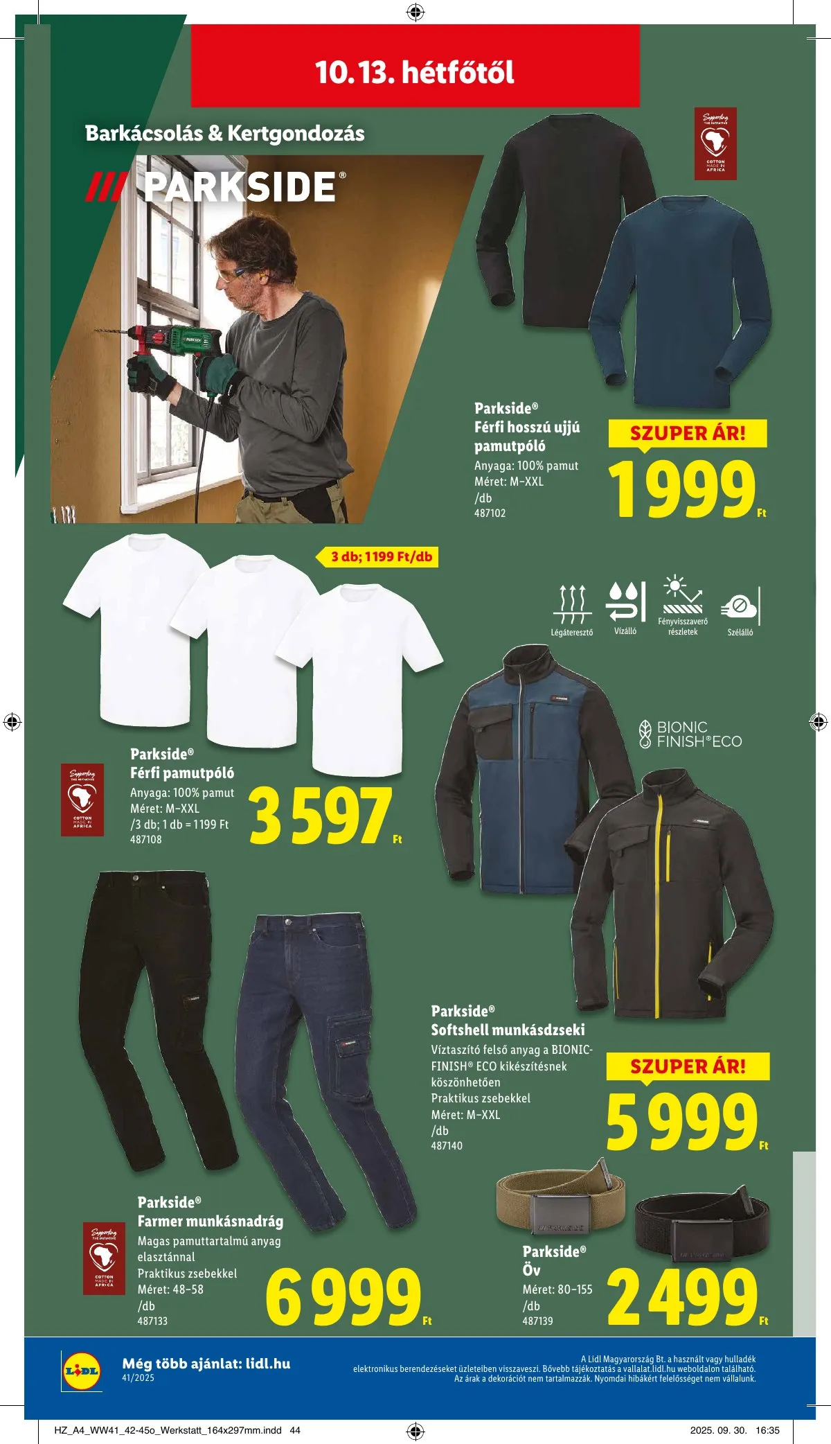 Lidl akciós újság Nonfood 10.09–10.09 – 22. oldal