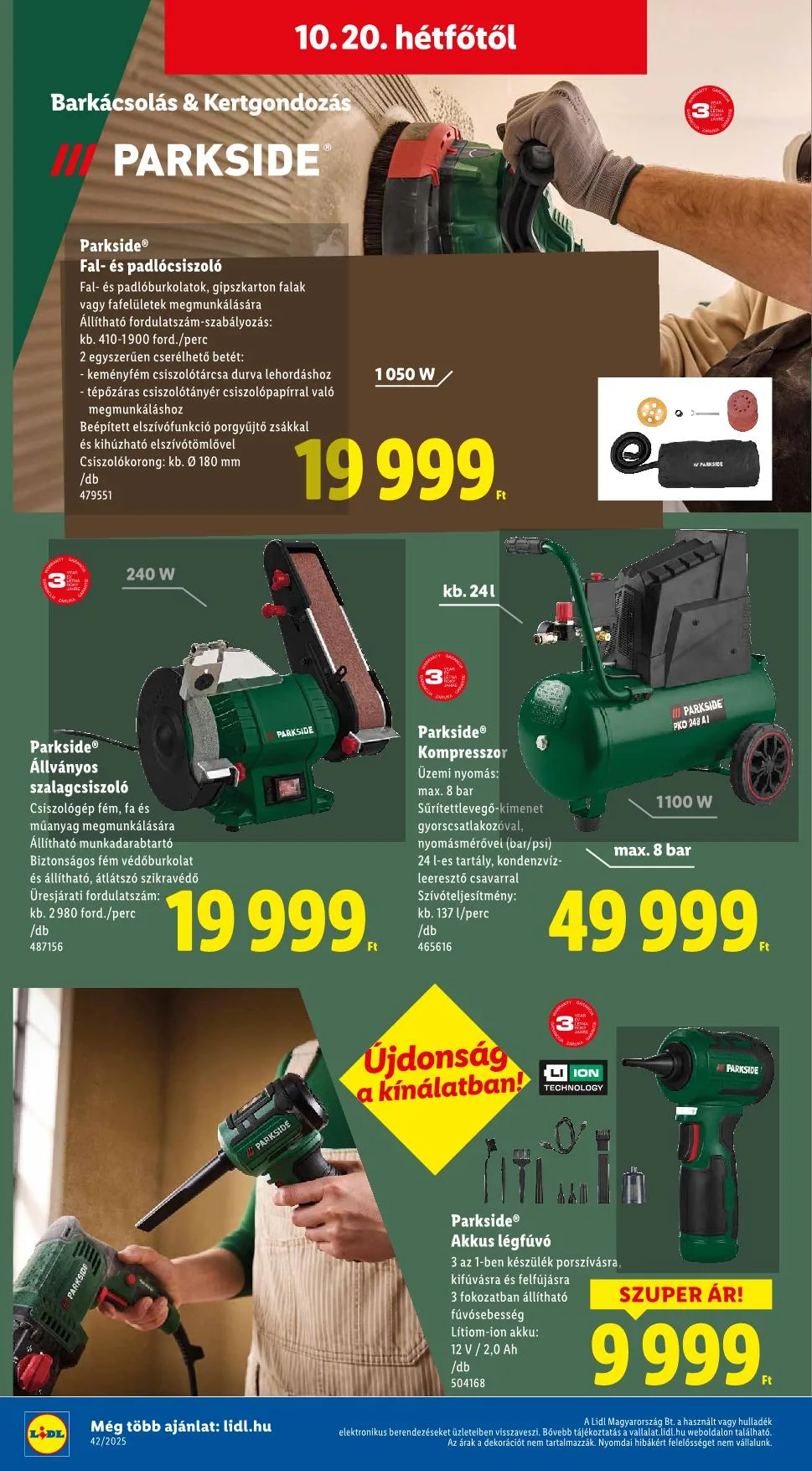 Lidl akciós újság Nonfood 10.16–10.16 – 10. oldal