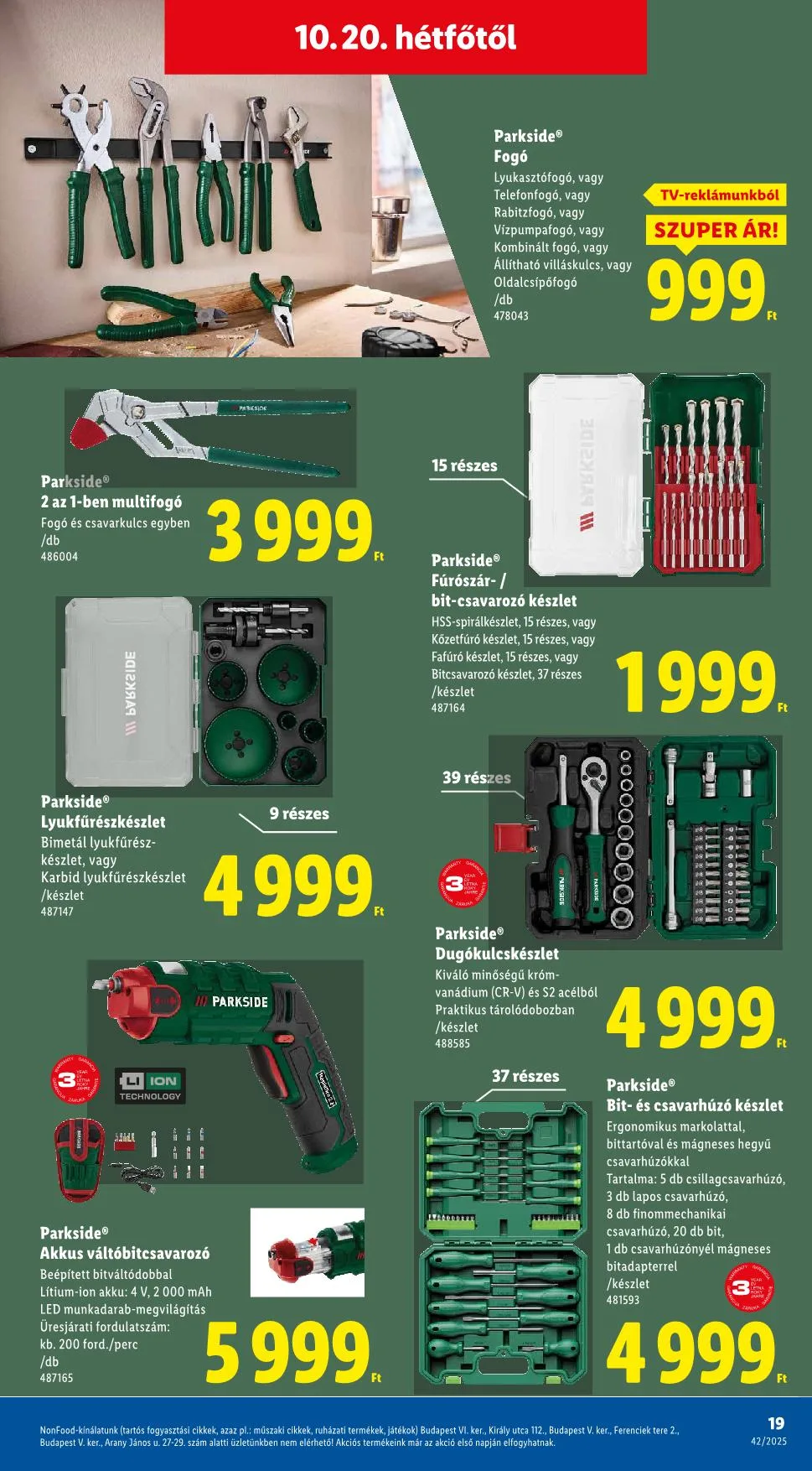 Lidl akciós újság Nonfood 10.16–10.16 – 11. oldal