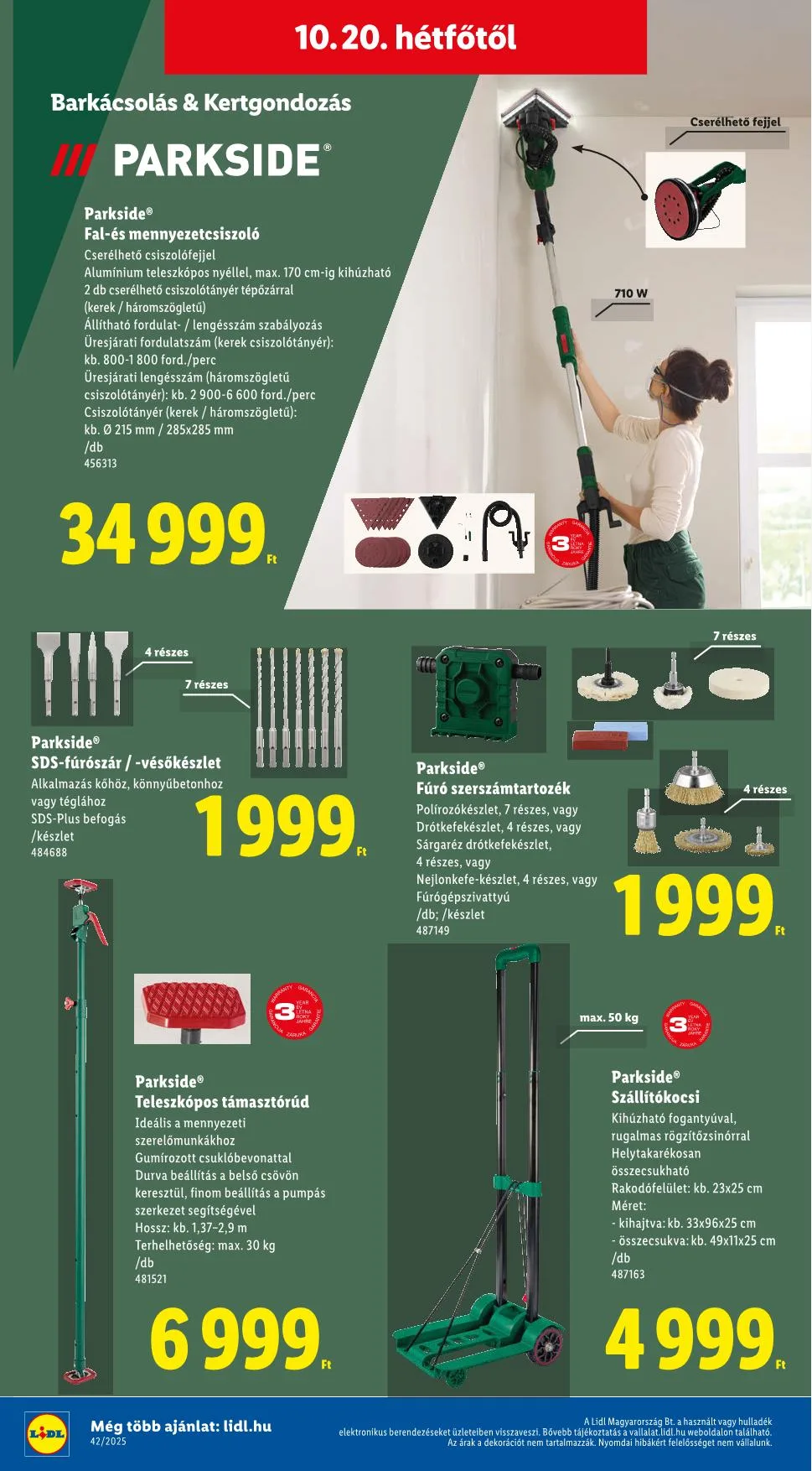 Lidl akciós újság Nonfood 10.16–10.16 – 15. oldal
