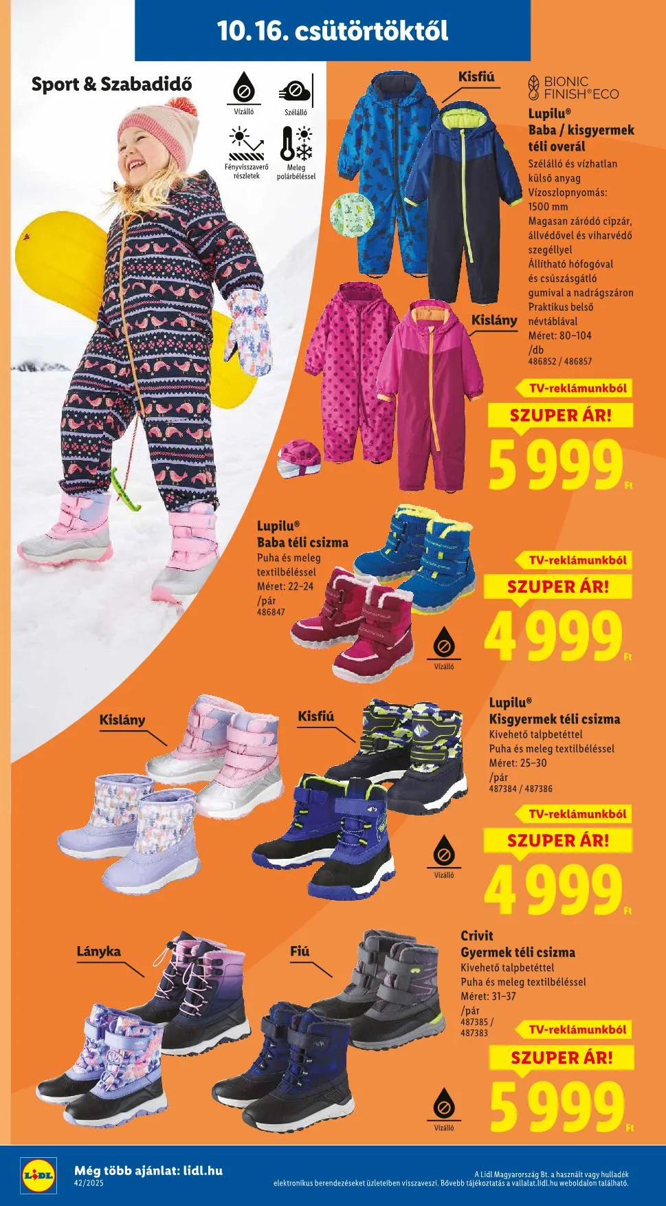 Lidl akciós újság Nonfood 10.16–10.16 – 25. oldal
