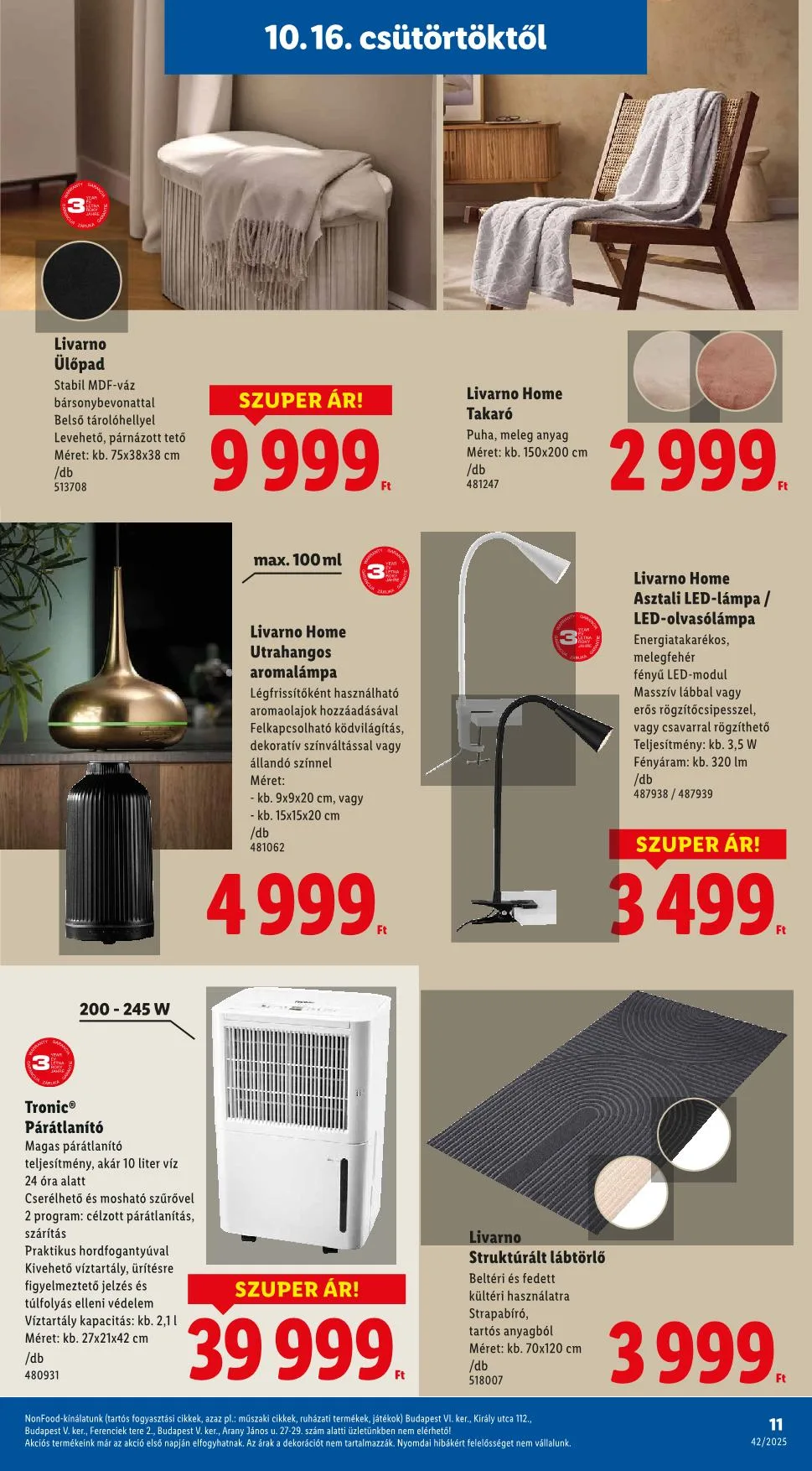 Lidl akciós újság Nonfood 10.16–10.16 – 3. oldal