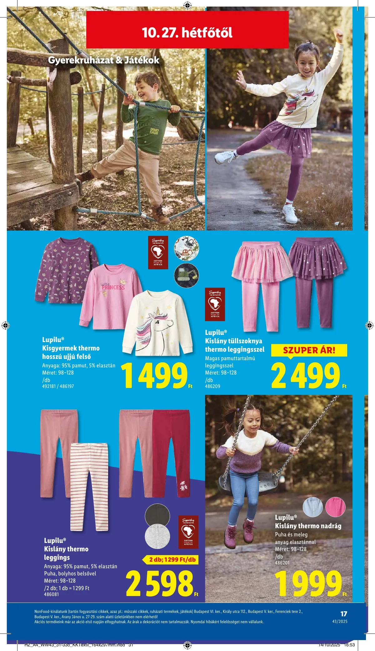 Lidl akciós újság Nonfood 10.22–10.22 – 17. oldal