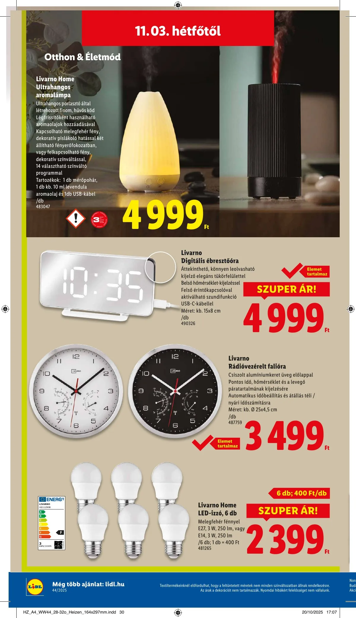 Lidl akciós újság Nonfood 10.30–10.30 – 14. oldal