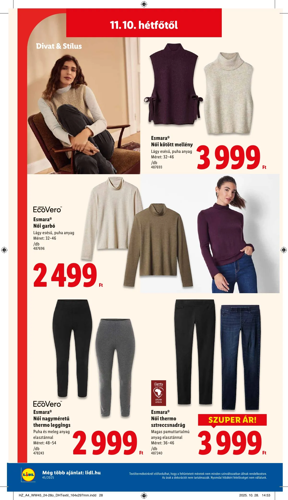 Lidl akciós újság Nonfood 11.08–11.08 – 10. oldal