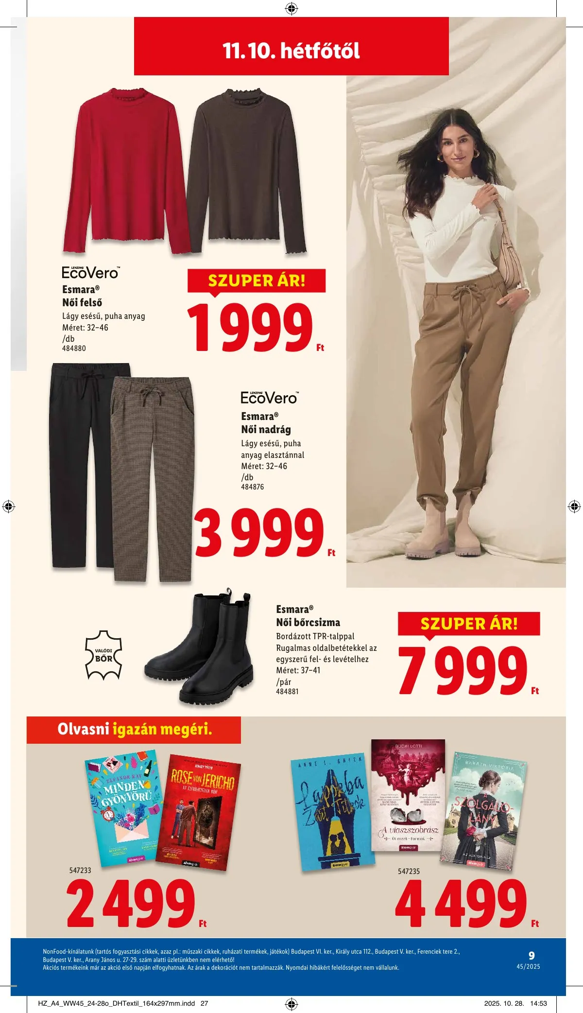 Lidl akciós újság Nonfood 11.08–11.08 – 9. oldal