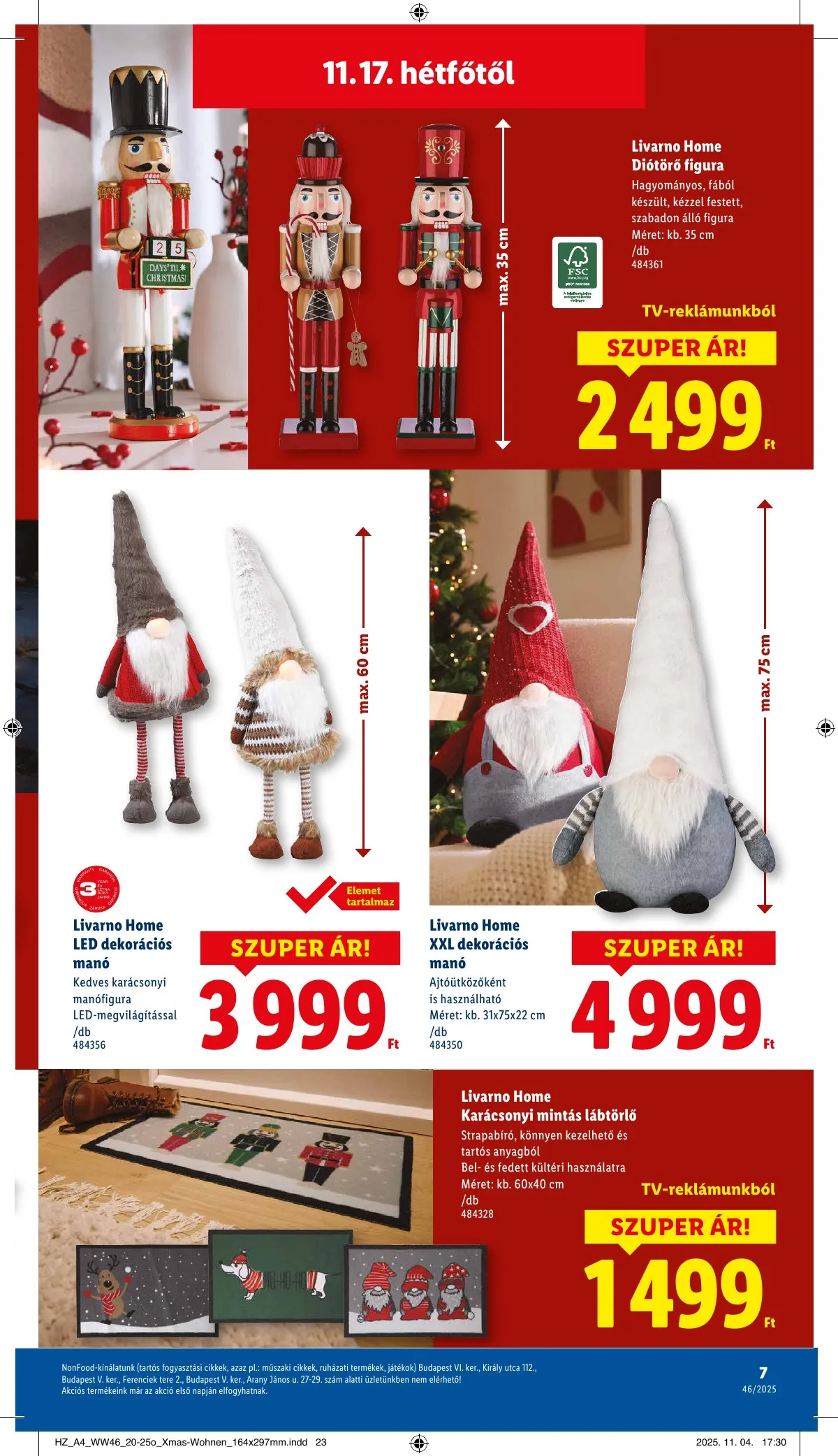Lidl akciós újság Nonfood 11.15–11.15 – 7. oldal