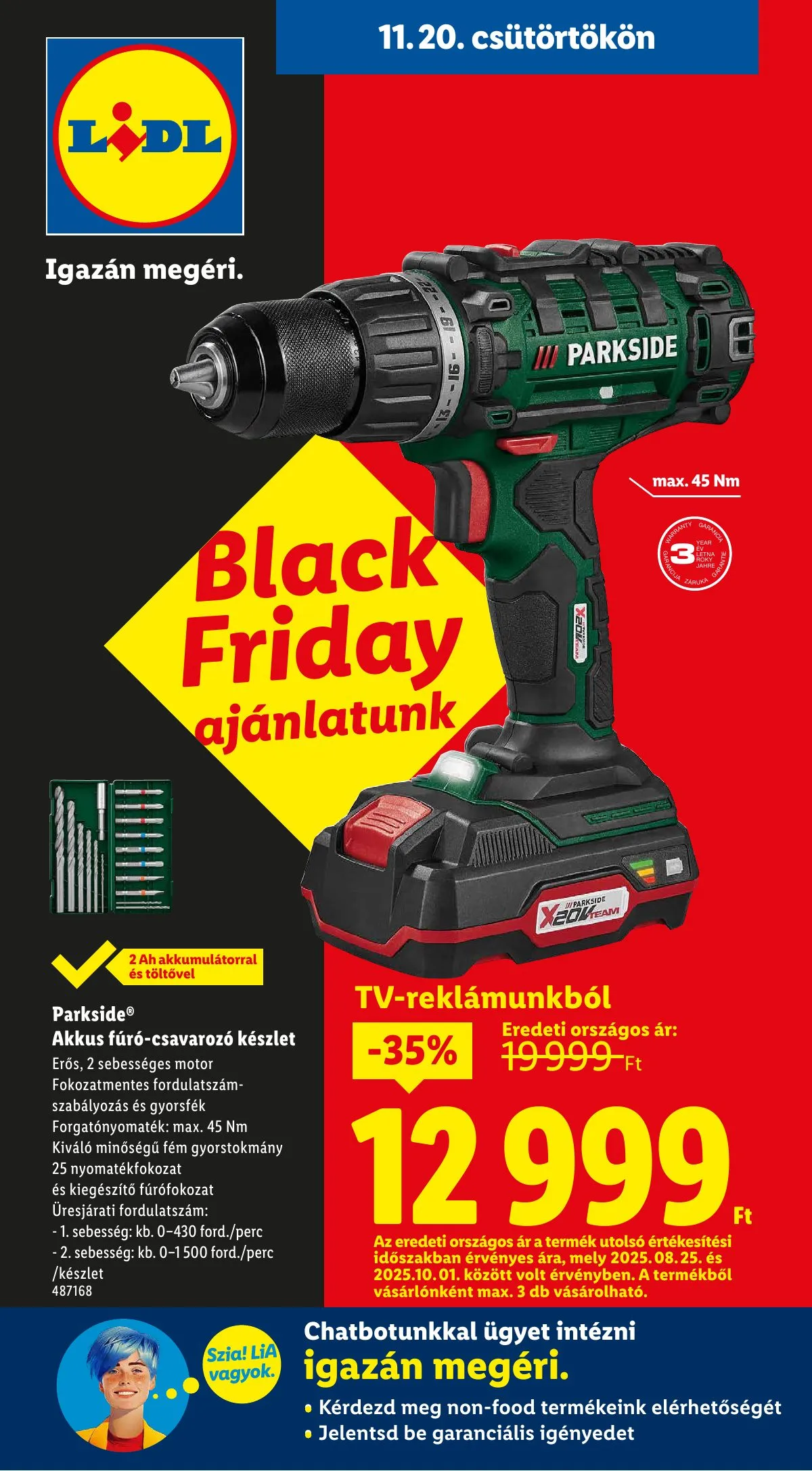 Lidl akciós újság Nonfood 11.20–11.20