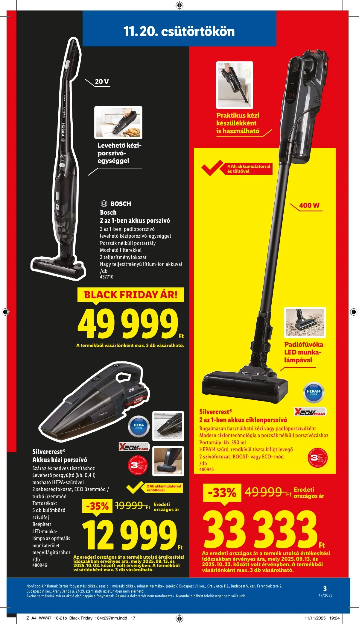 Lidl akciós újság Nonfood 11.20–11.20 – 3. oldal