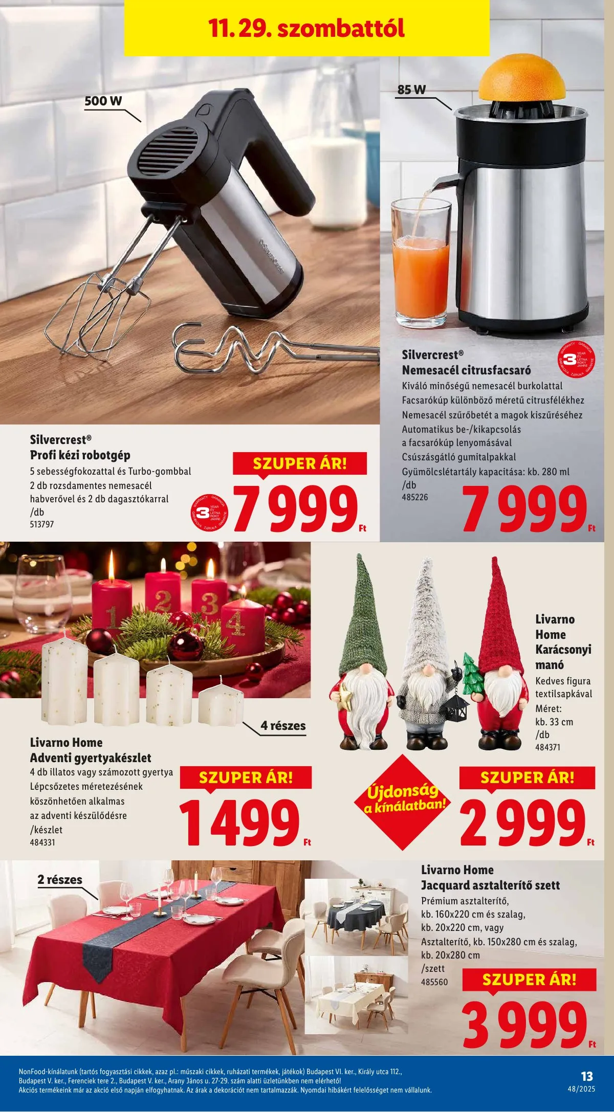 Lidl akciós újság Nonfood 11.27–11.27 – 13. oldal