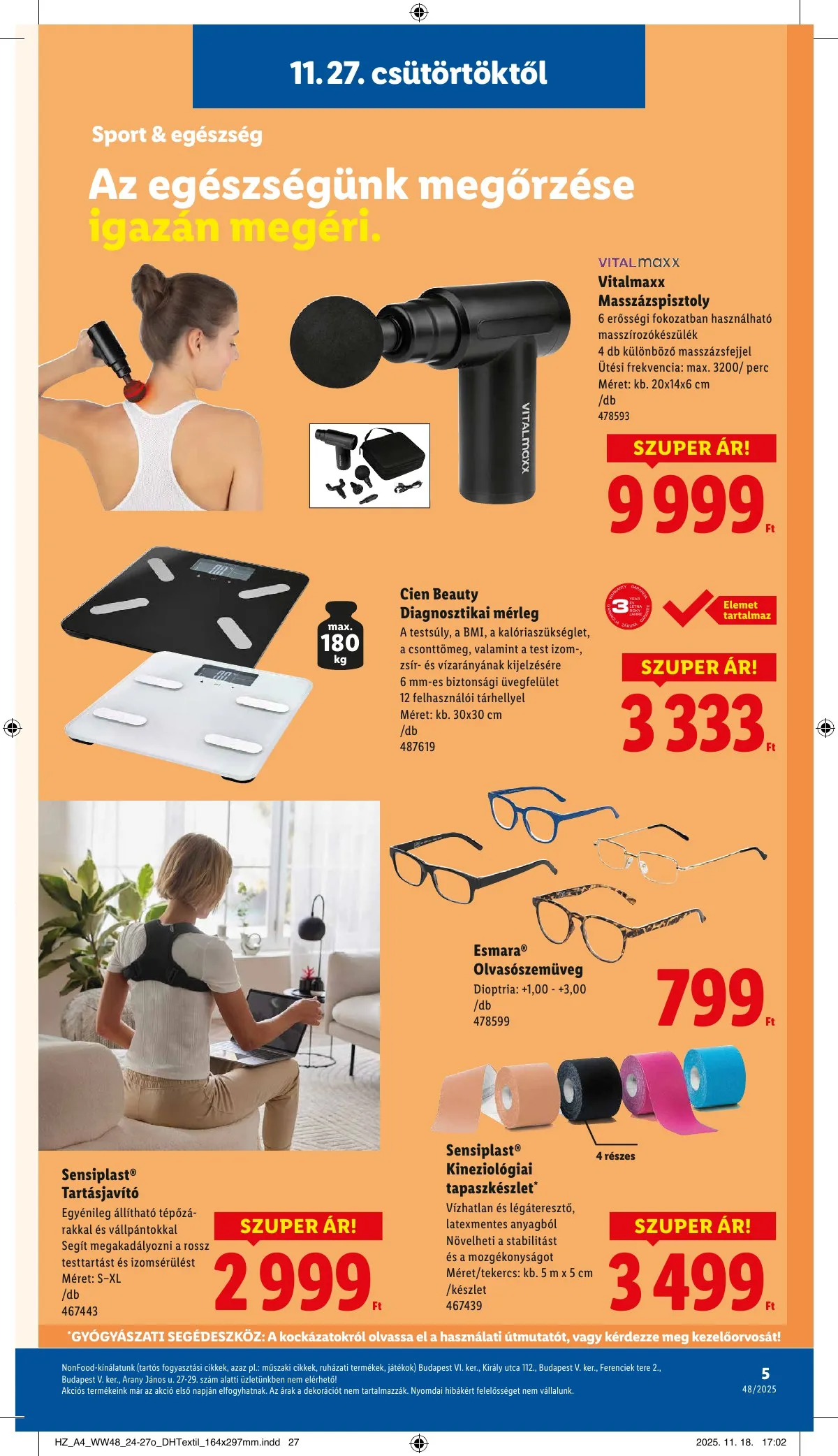 Lidl akciós újság Nonfood 11.27–11.27 – 5. oldal