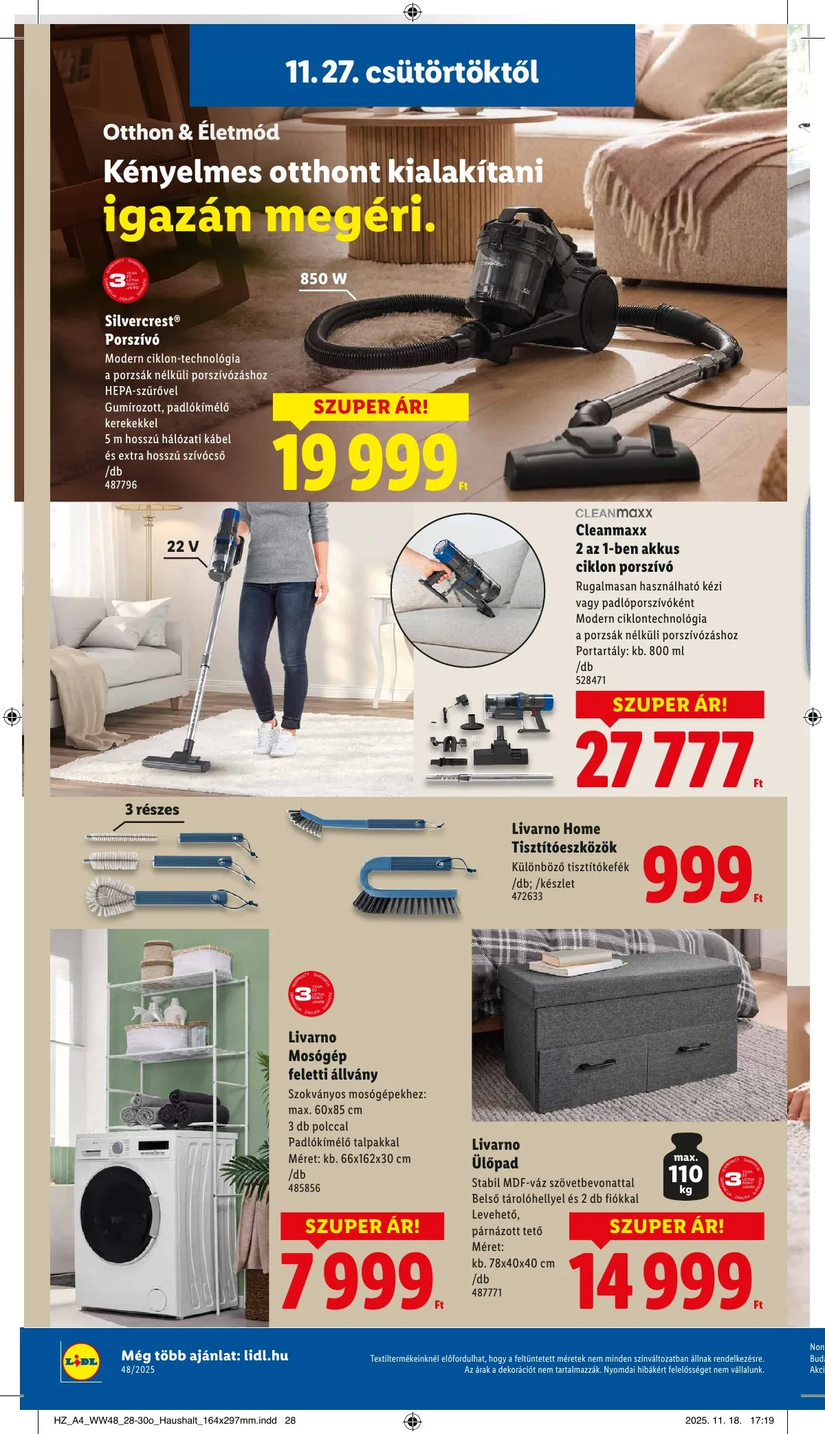 Lidl akciós újság Nonfood 11.27–11.27 – 6. oldal