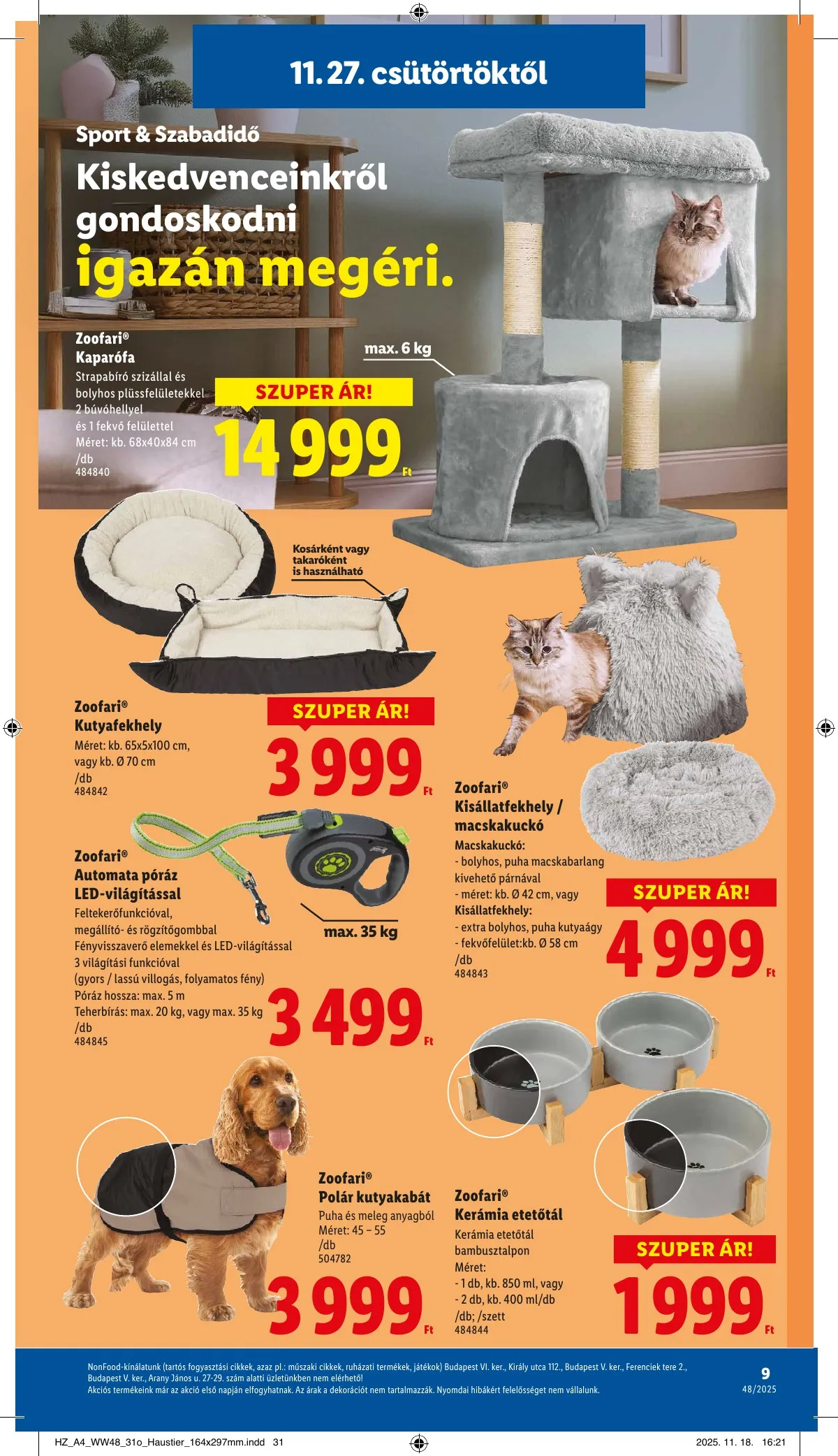 Lidl akciós újság Nonfood 11.27–11.27 – 9. oldal