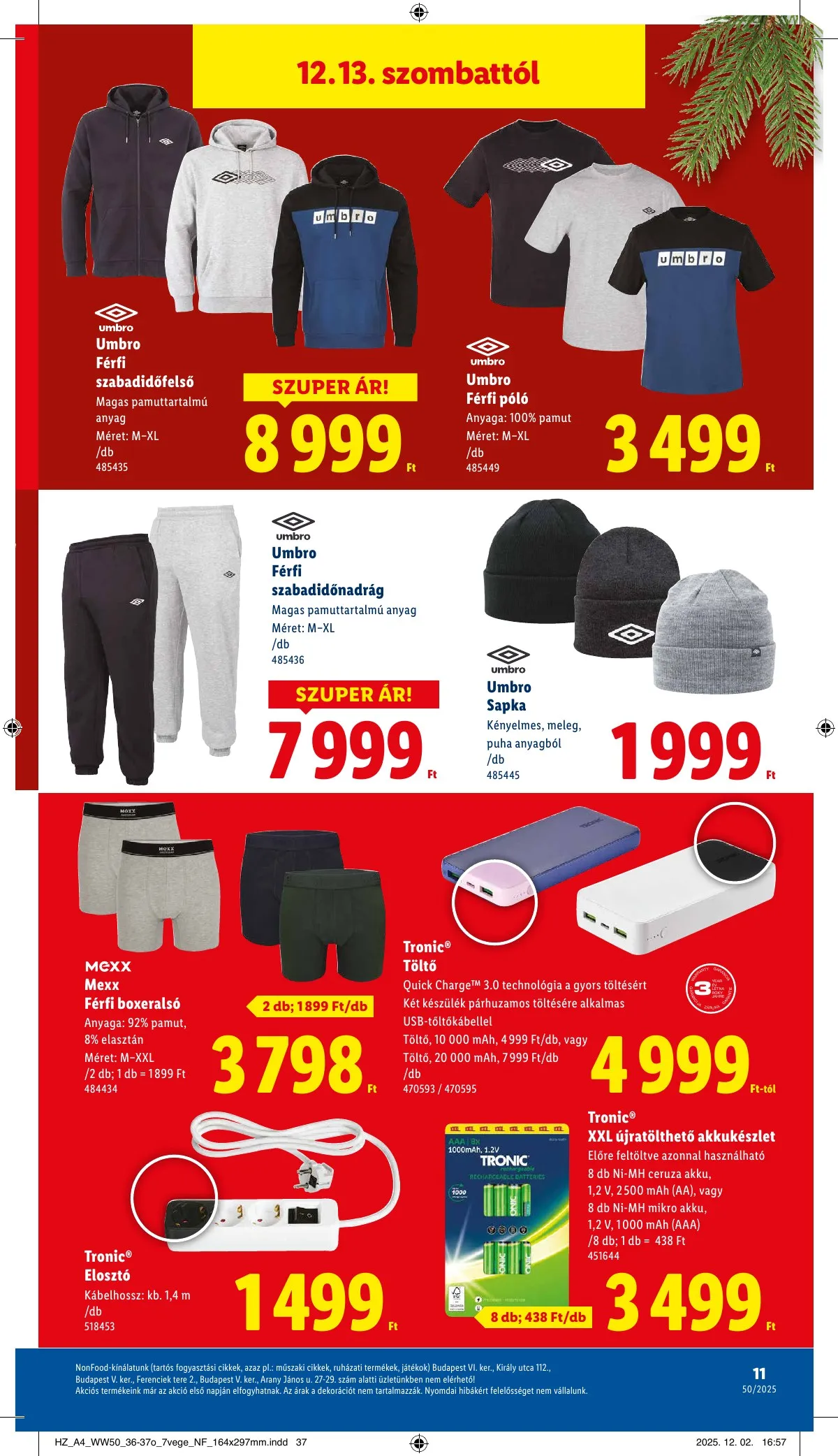 Lidl akciós újság Nonfood 12.11–12.11 – 11. oldal