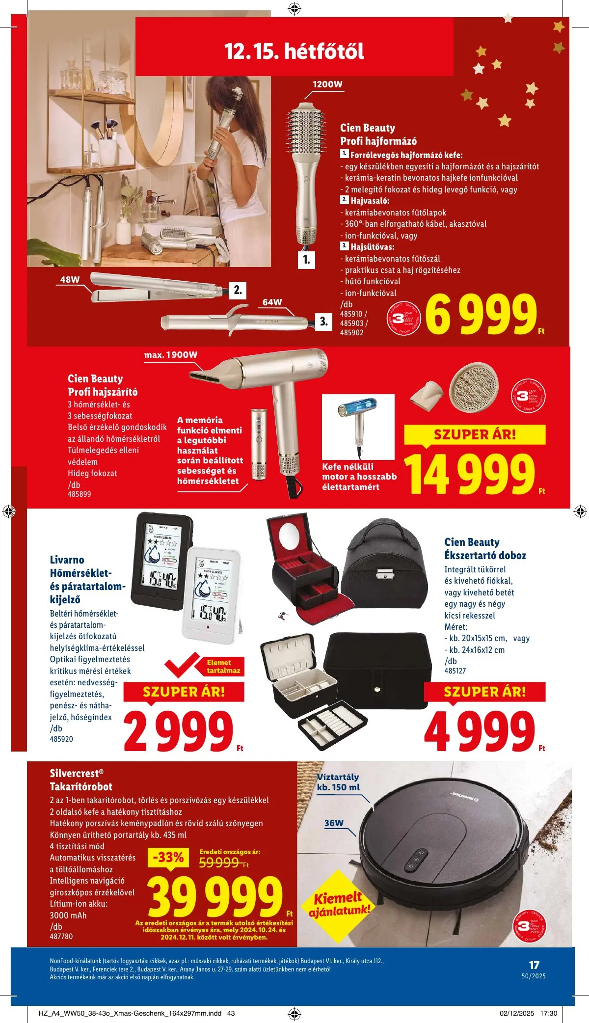 Lidl akciós újság Nonfood 12.11–12.11 – 17. oldal