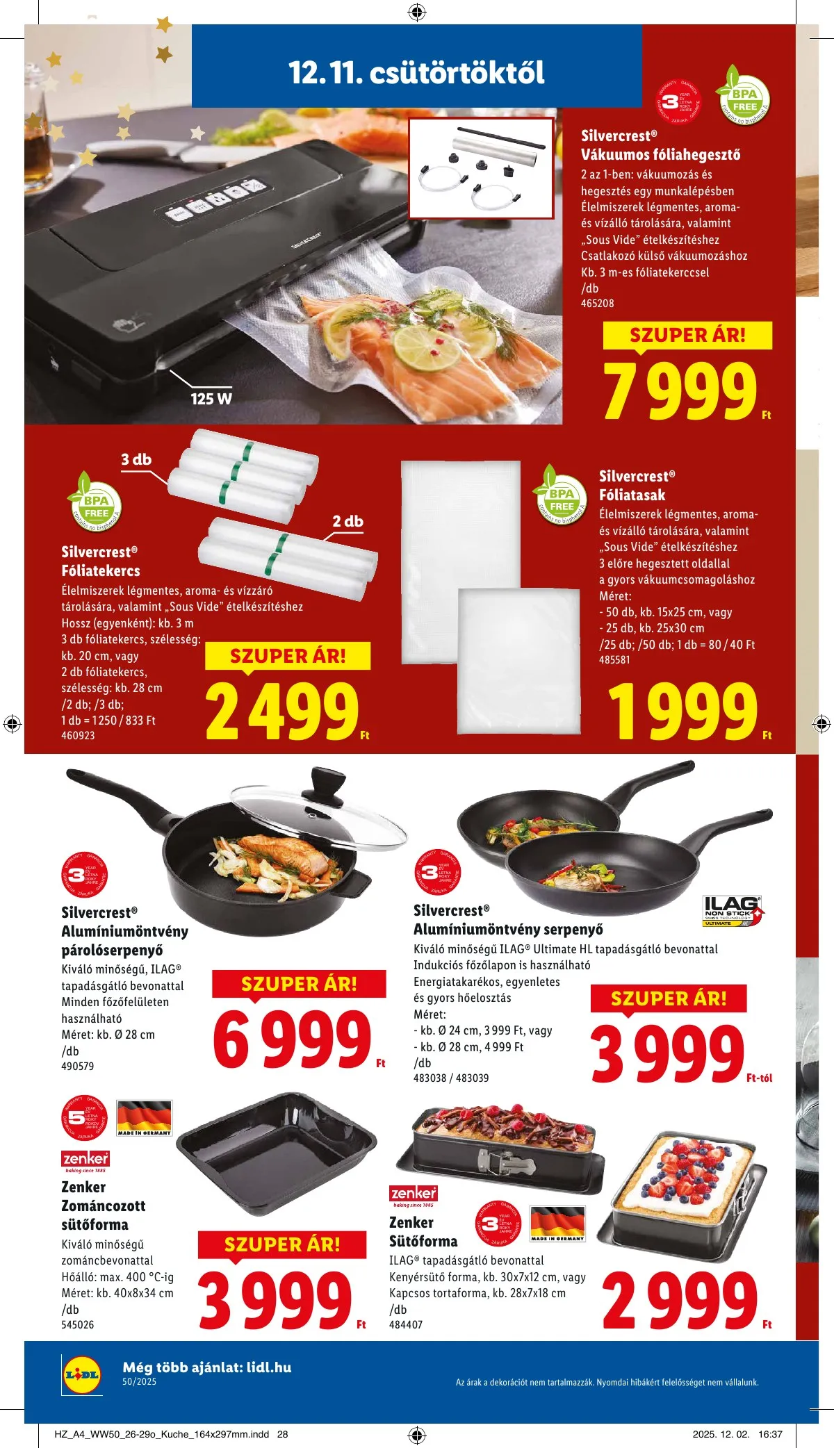 Lidl akciós újság Nonfood 12.11–12.11 – 4. oldal