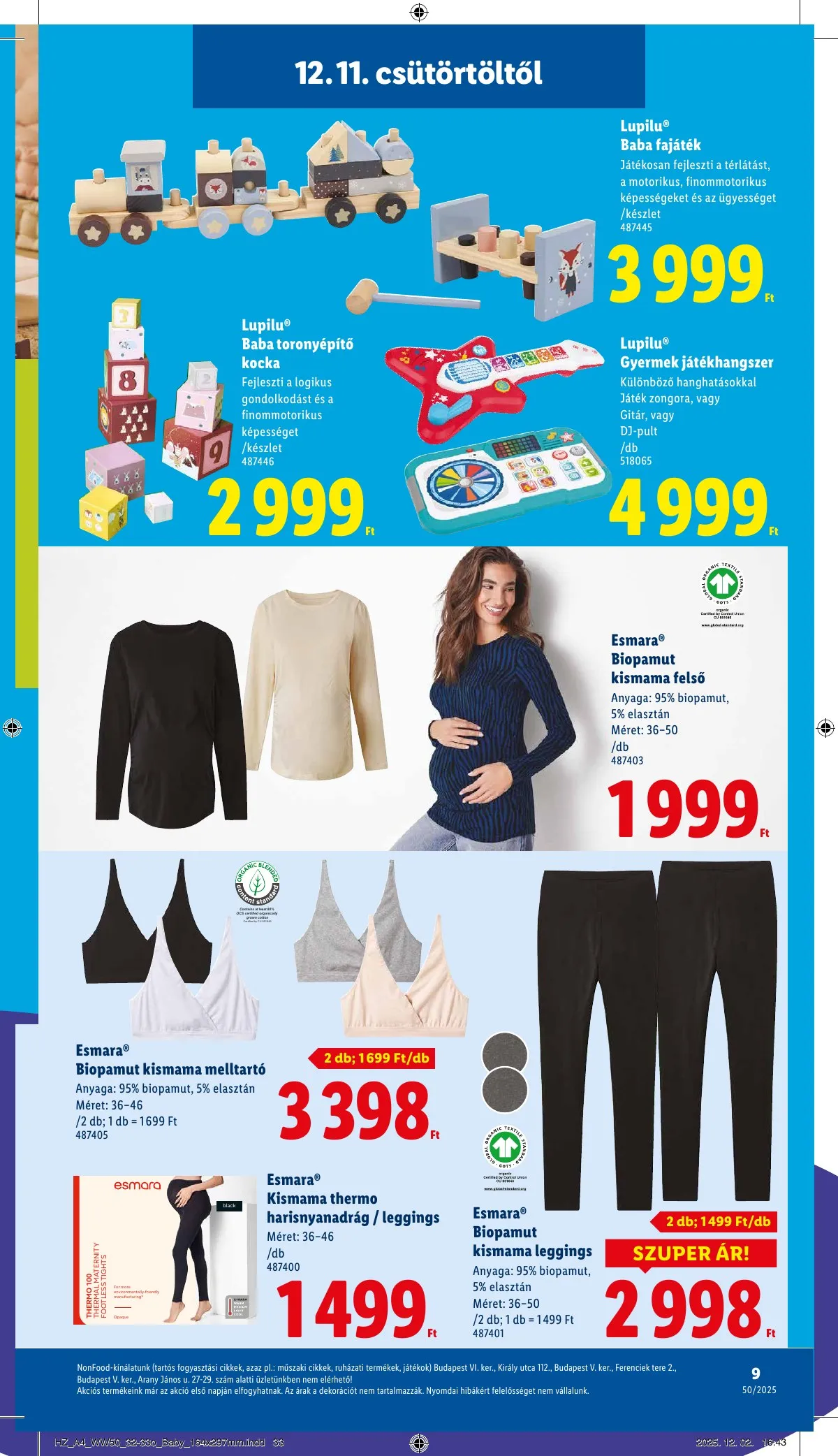 Lidl akciós újság Nonfood 12.11–12.11 – 9. oldal