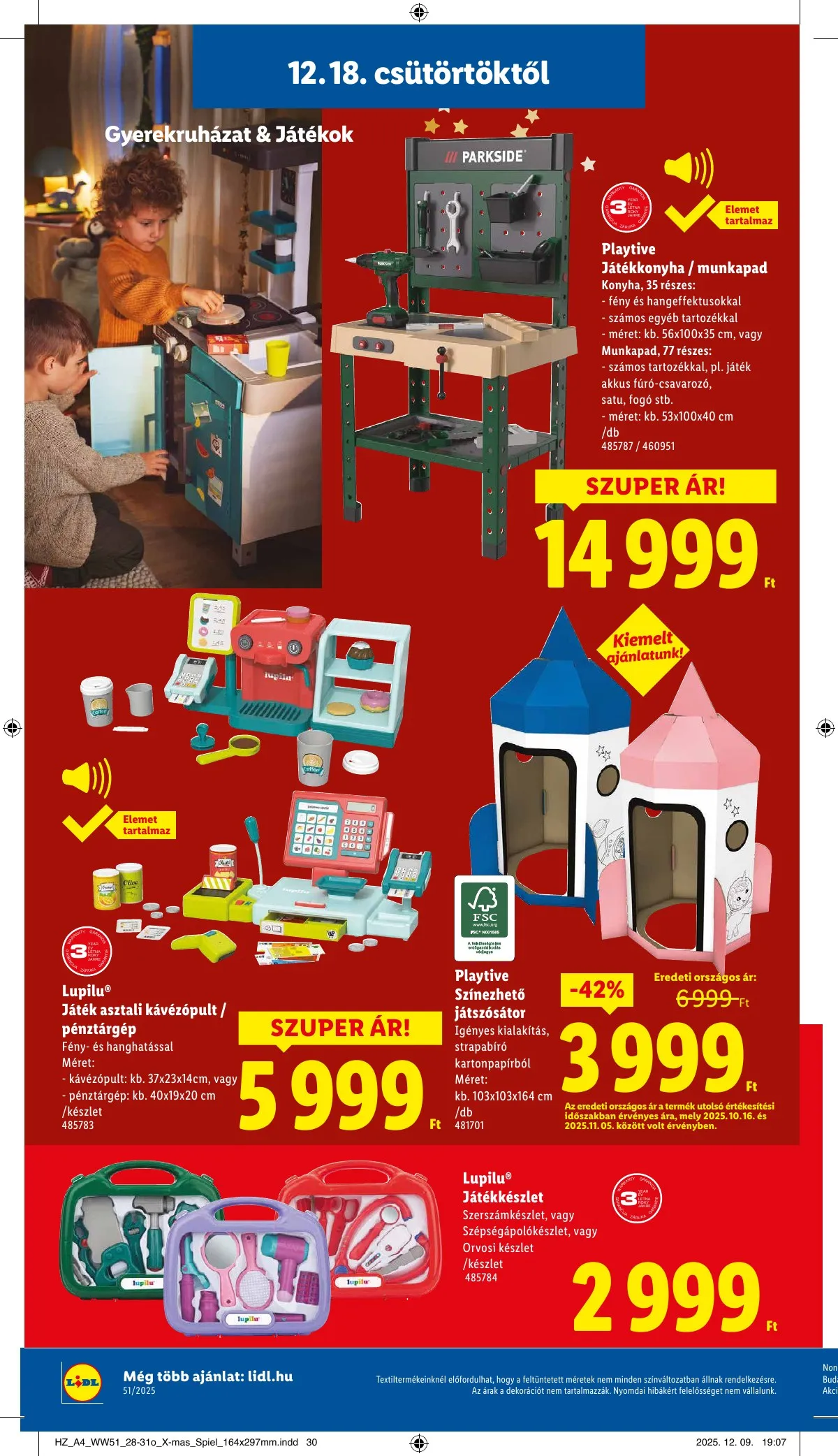 Lidl akciós újság Nonfood 12.18–12.18 – 10. oldal