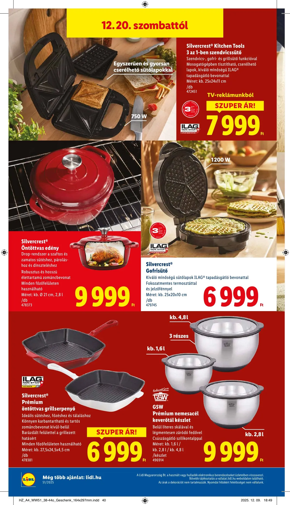 Lidl akciós újság Nonfood 12.18–12.18 – 16. oldal