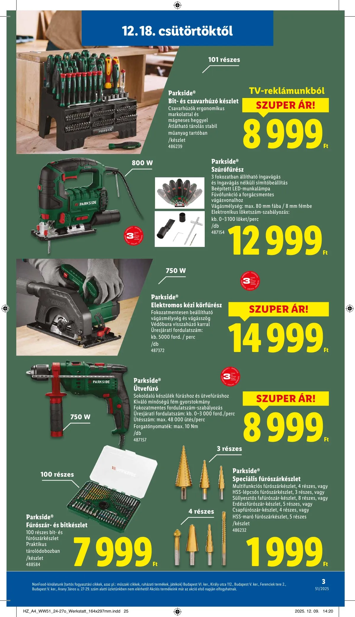 Lidl akciós újság Nonfood 12.18–12.18 – 3. oldal