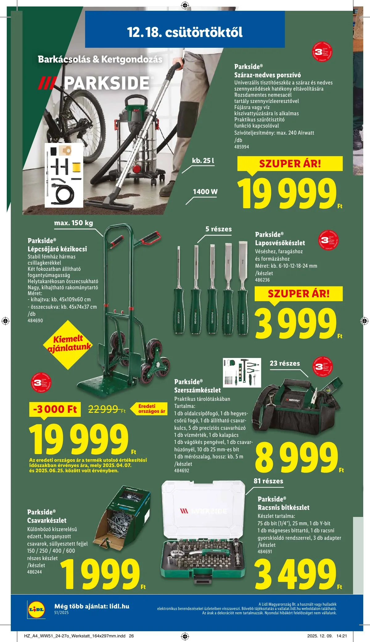 Lidl akciós újság Nonfood 12.18–12.18 – 4. oldal