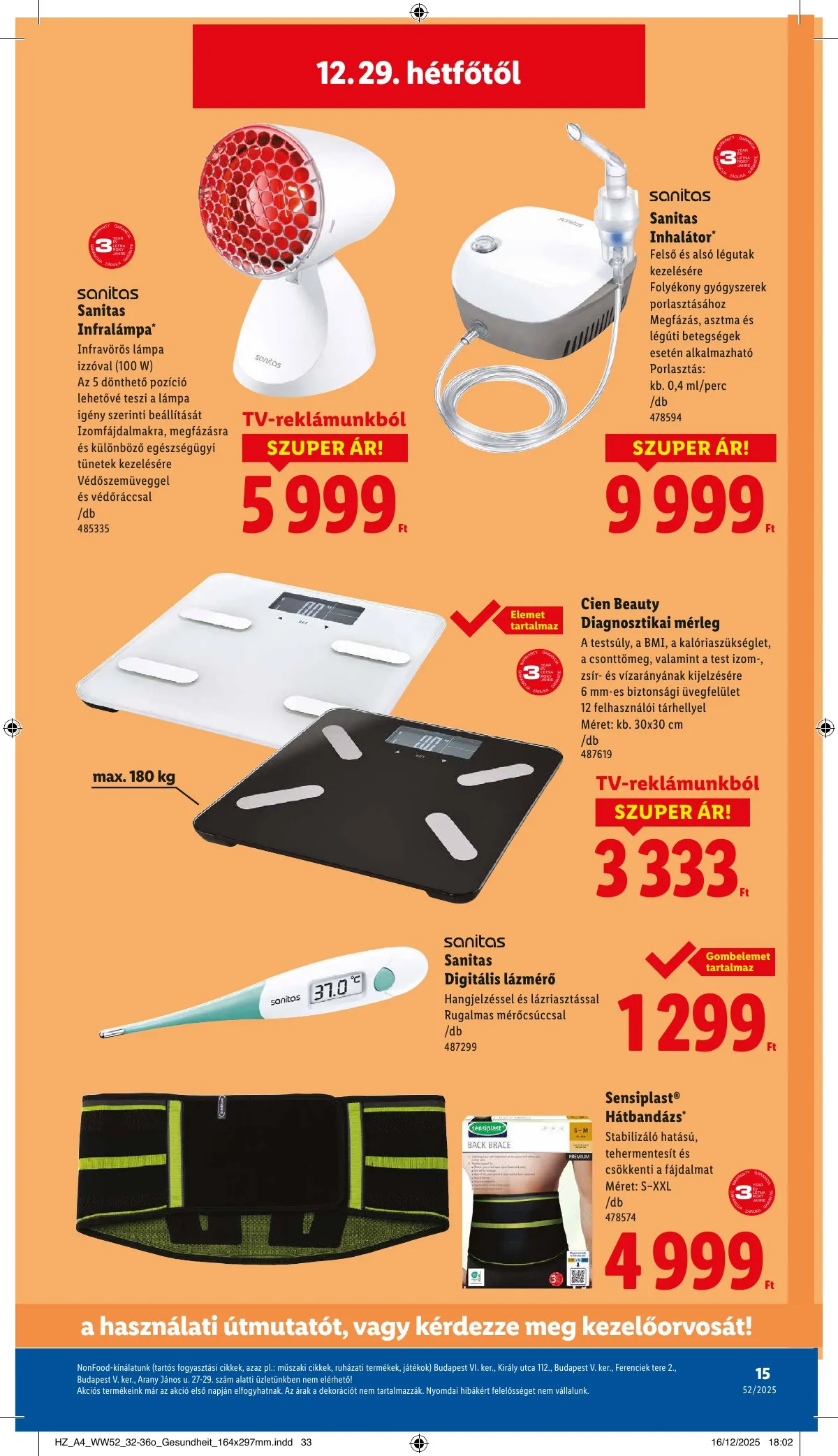 Lidl akciós újság Nonfood 12.27–12.27 – 15. oldal