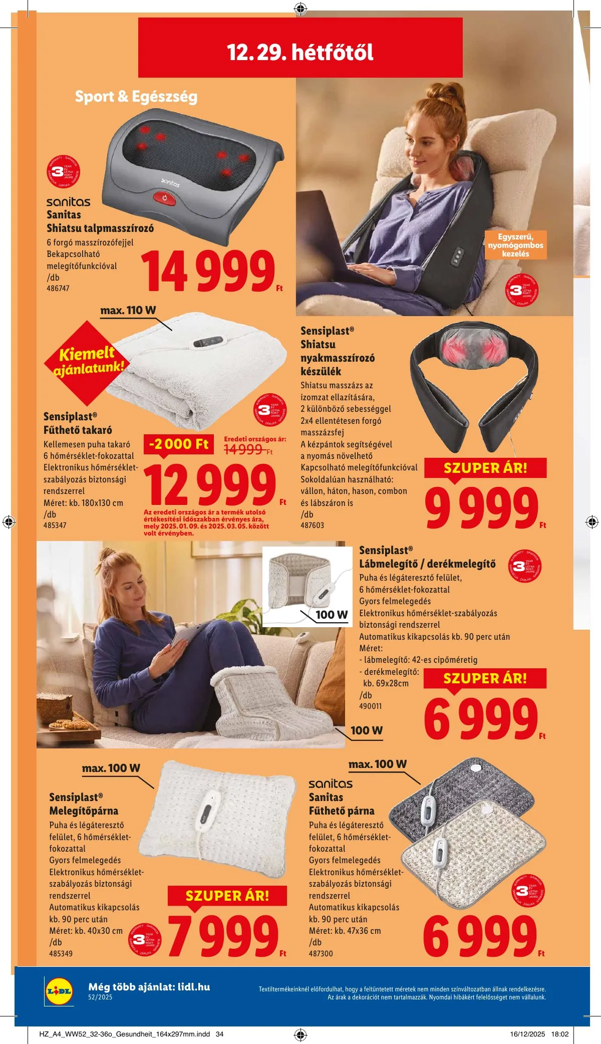 Lidl akciós újság Nonfood 12.27–12.27 – 16. oldal