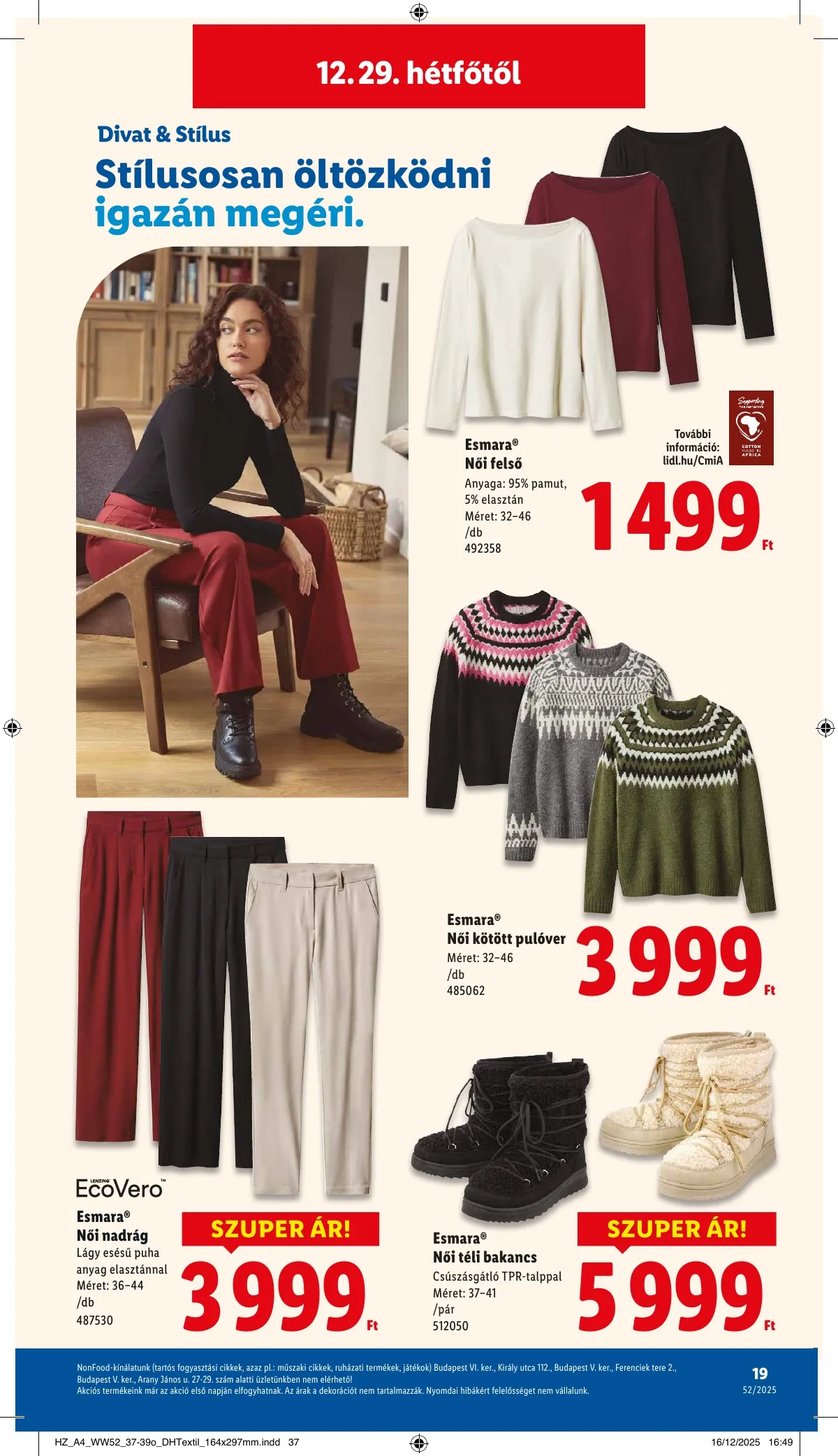 Lidl akciós újság Nonfood 12.27–12.27 – 19. oldal