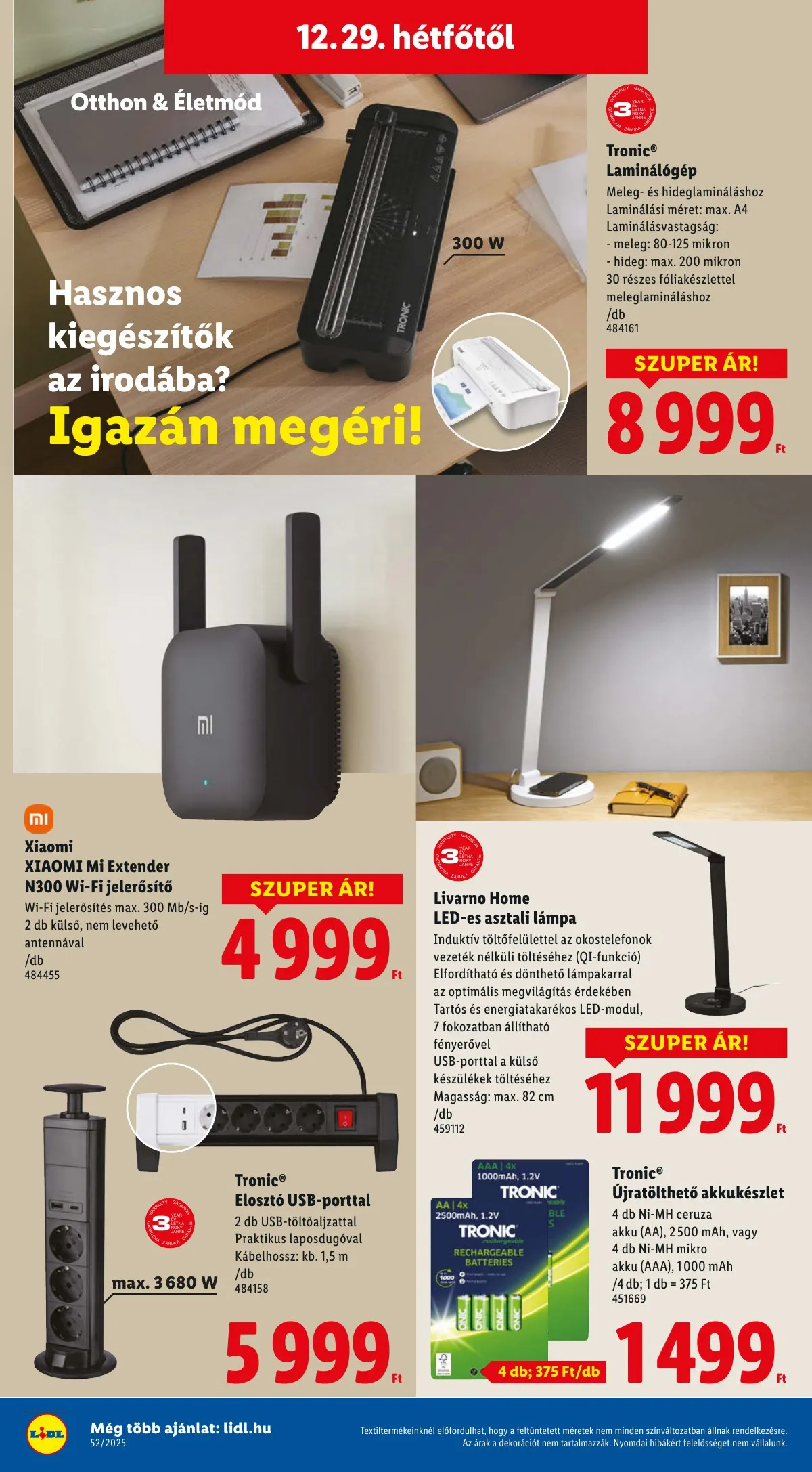 Lidl akciós újság Nonfood 12.27–12.27 – 22. oldal