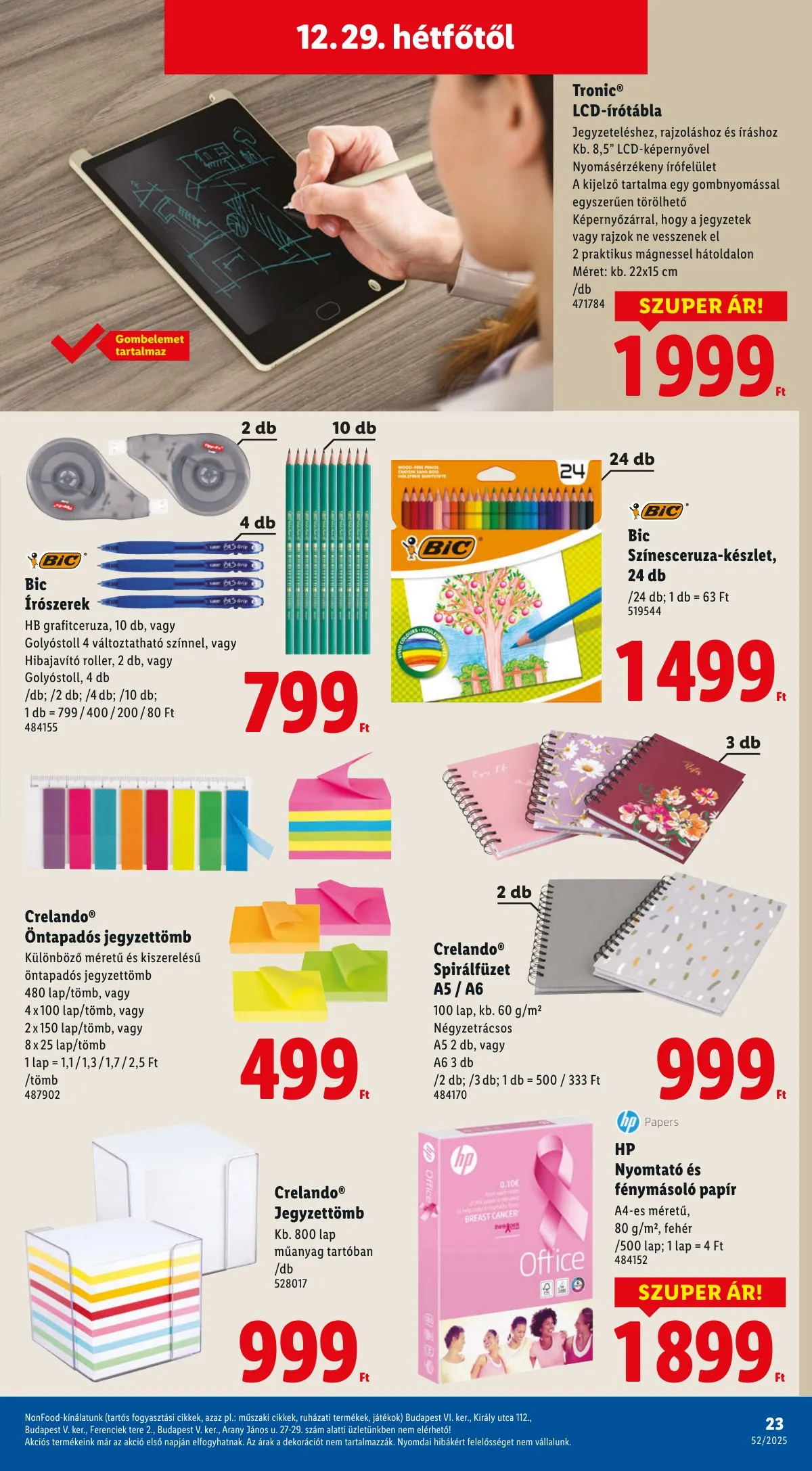 Lidl akciós újság Nonfood 12.27–12.27 – 23. oldal