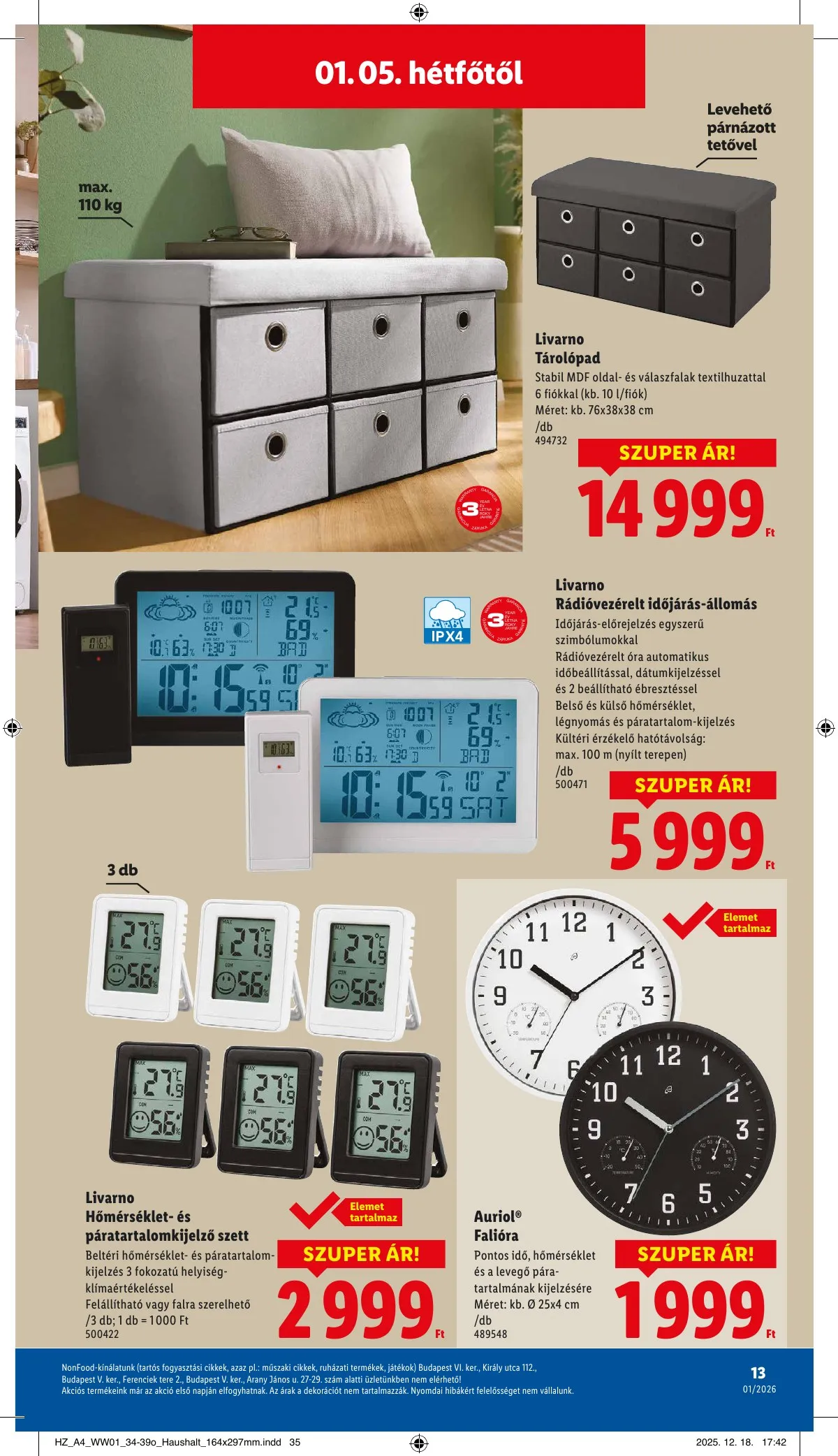 Lidl akciós újság Nonfood 01.02–01.02 – 13. oldal
