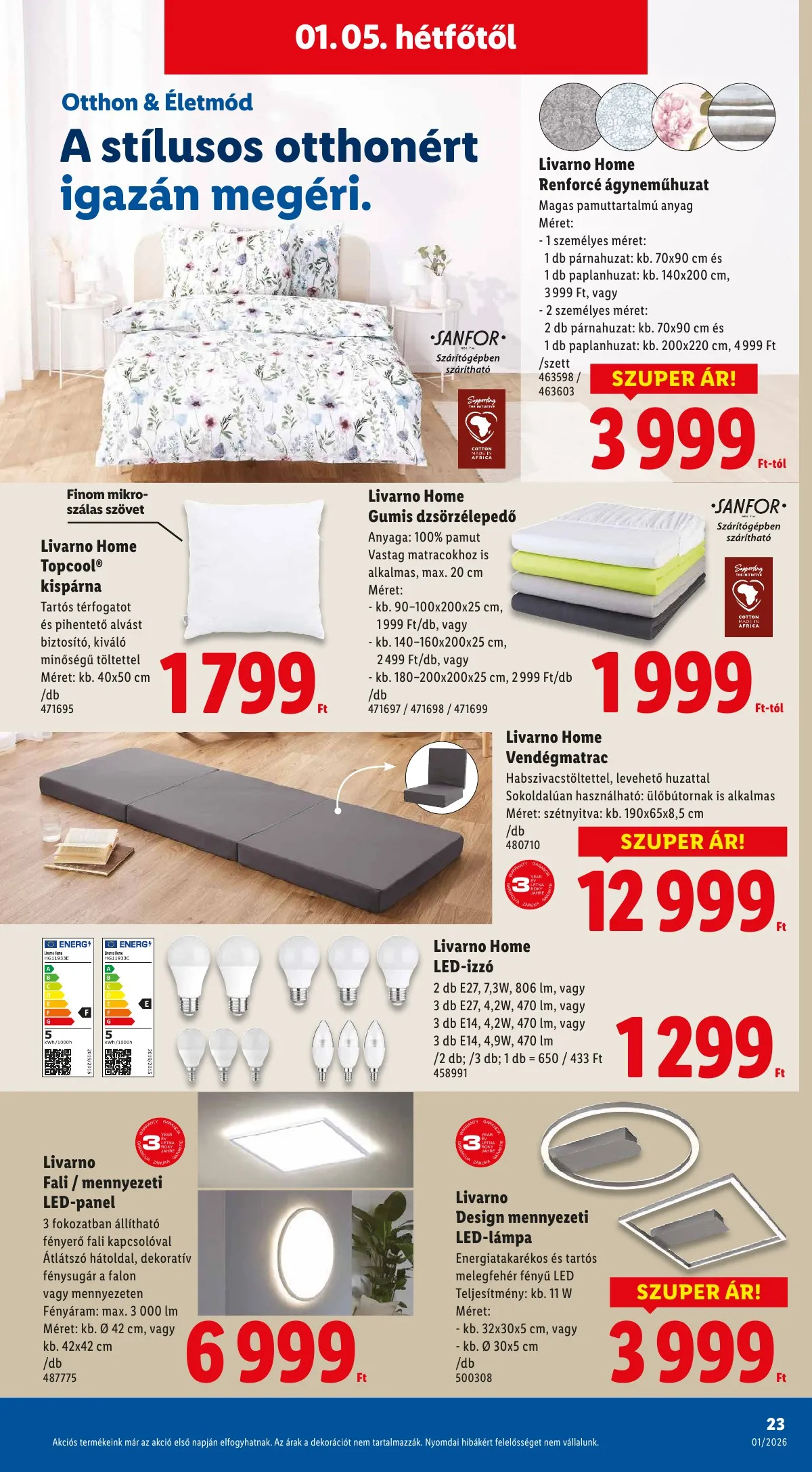 Lidl akciós újság Nonfood 01.02–01.02 – 23. oldal