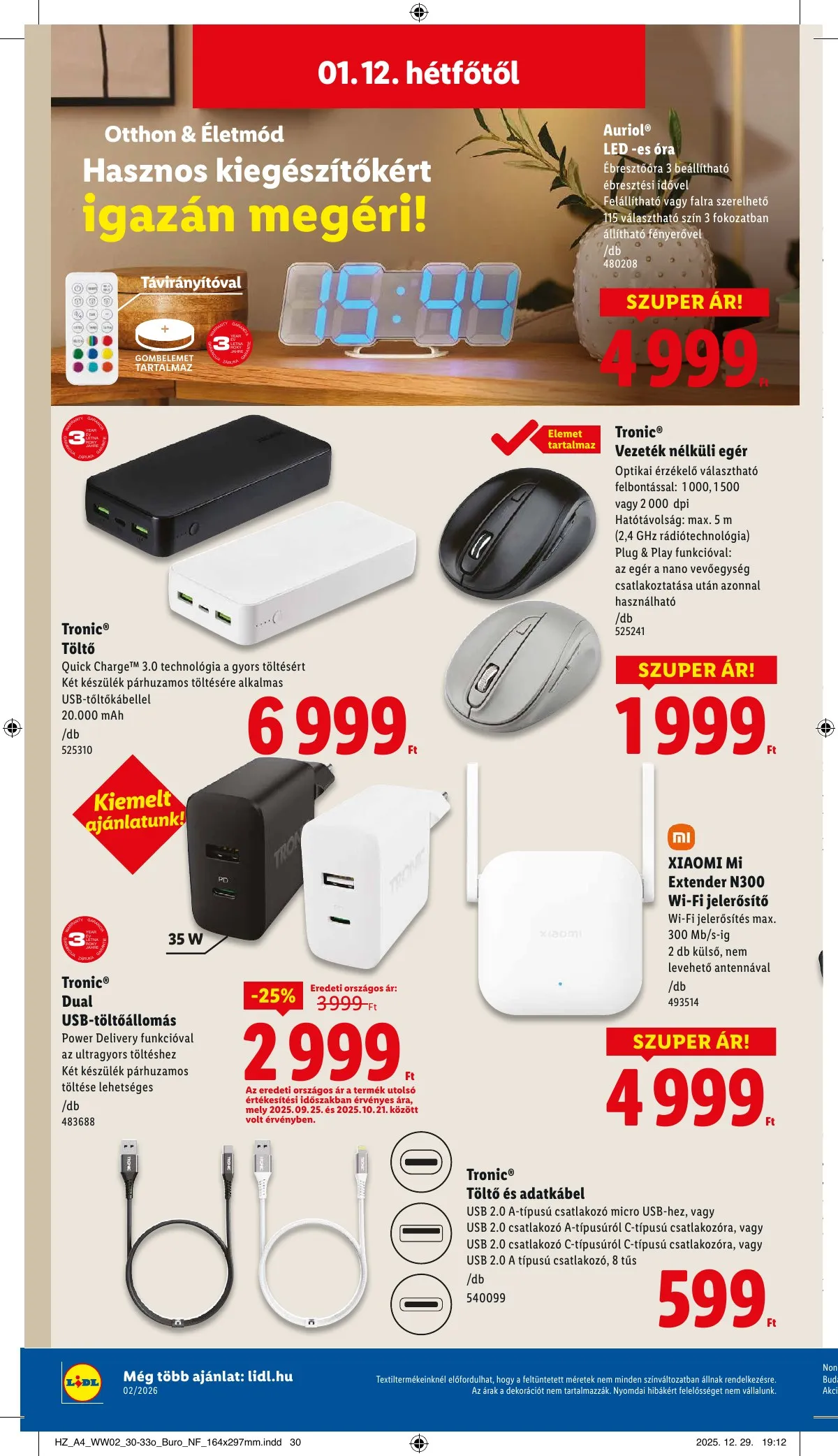 Lidl akciós újság Nonfood 01.08–01.08 – 14. oldal
