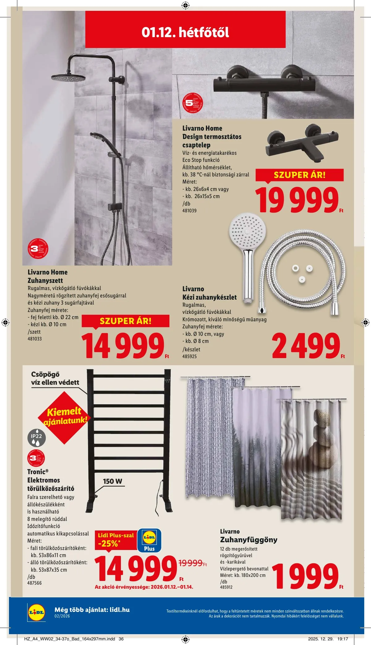 Lidl akciós újság Nonfood 01.08–01.08 – 22. oldal
