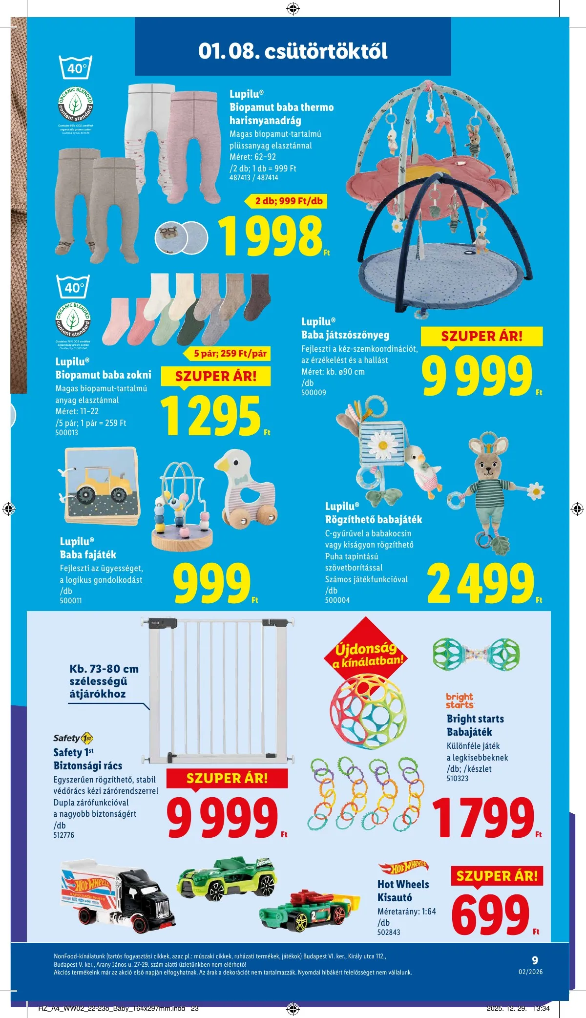 Lidl akciós újság Nonfood 01.08–01.08 – 9. oldal