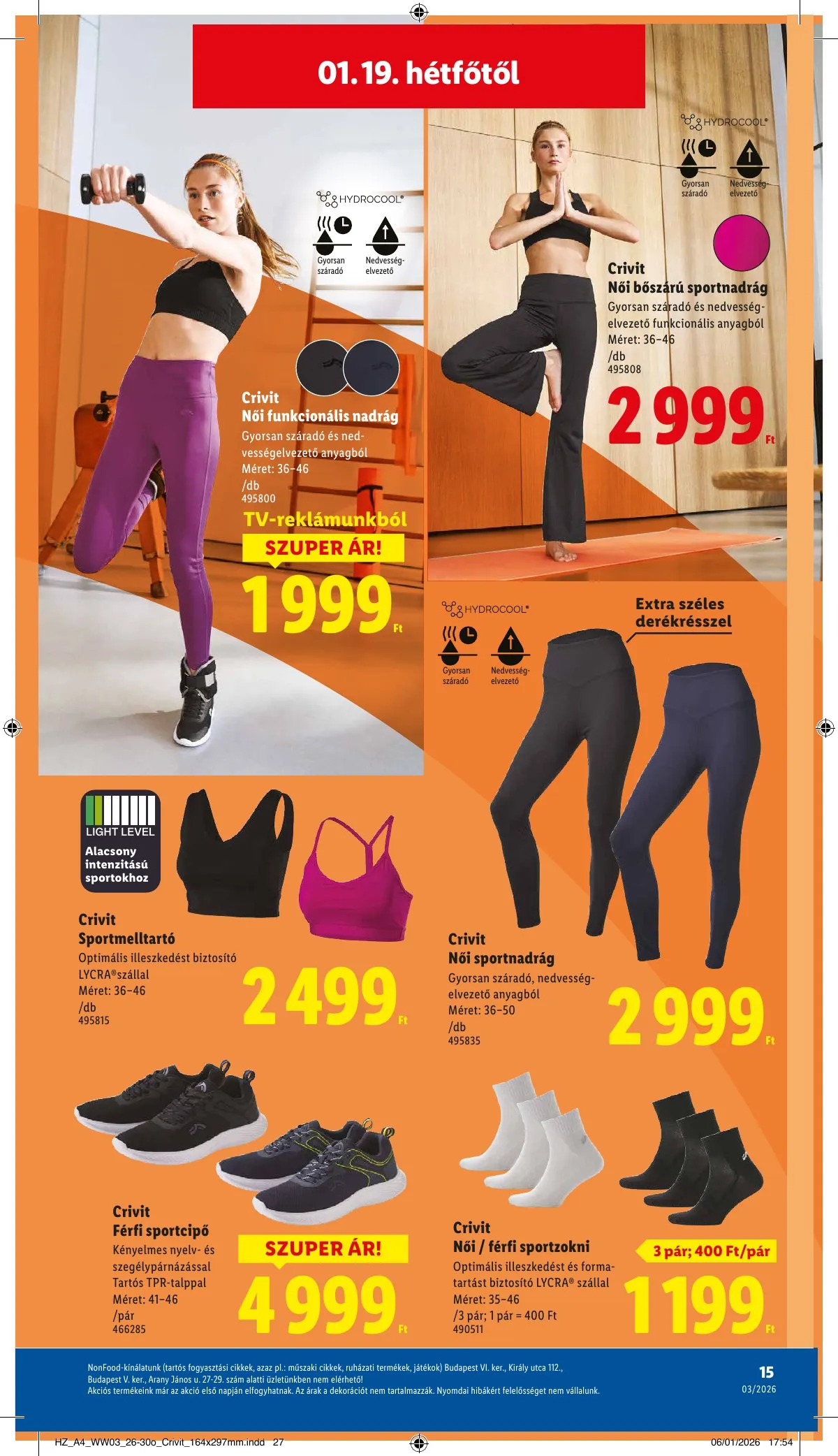 Lidl akciós újság Nonfood 01.15–01.15 – 15. oldal