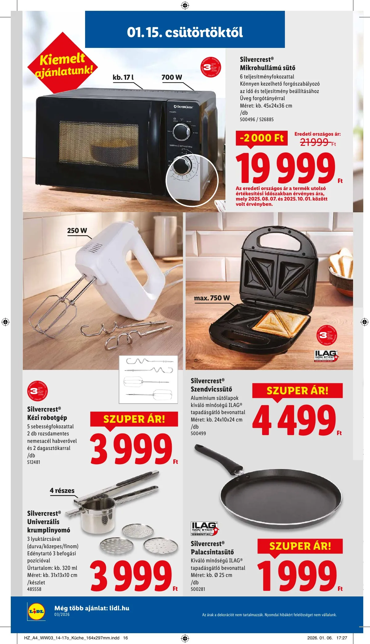 Lidl akciós újság Nonfood 01.15–01.15 – 4. oldal