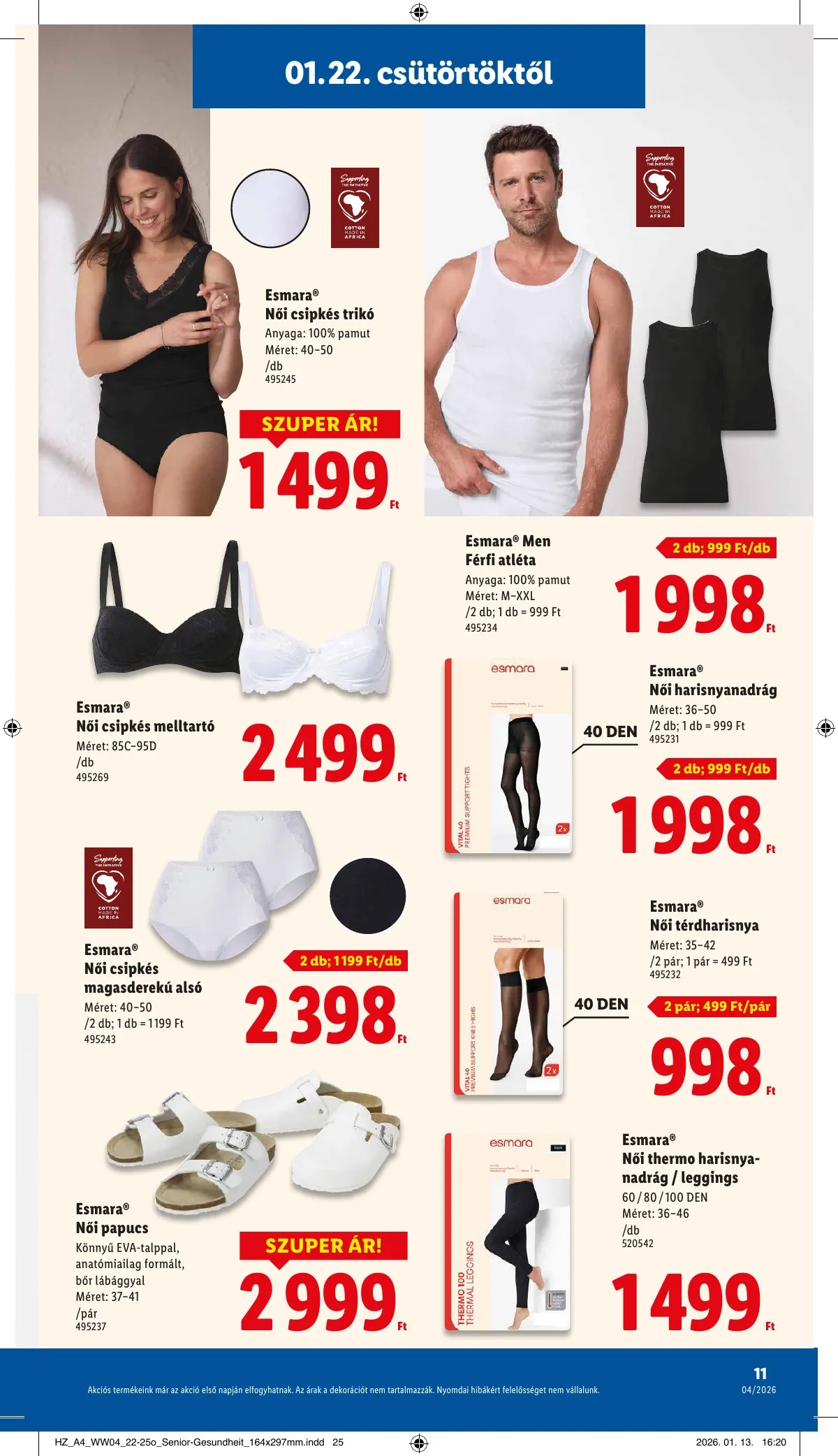 Lidl akciós újság Nonfood 01.22–01.22 – 11. oldal