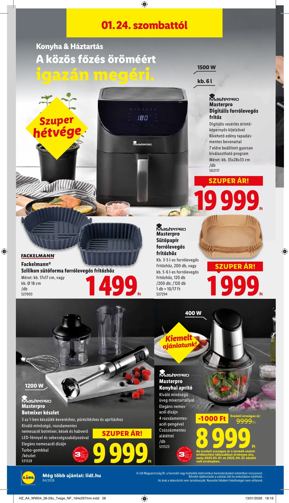 Lidl akciós újság Nonfood 01.22–01.22 – 12. oldal